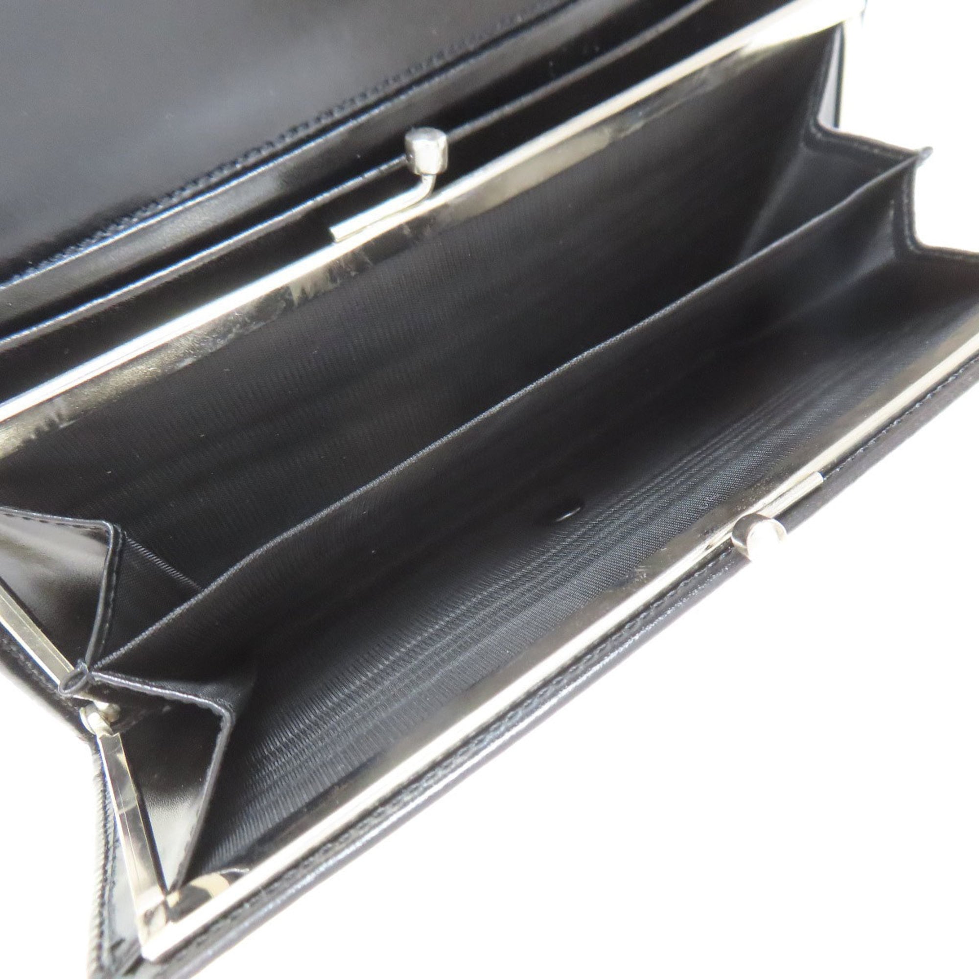 Celine Black Leather Long Wallet (Bi-Fold) (Pre-Owned)