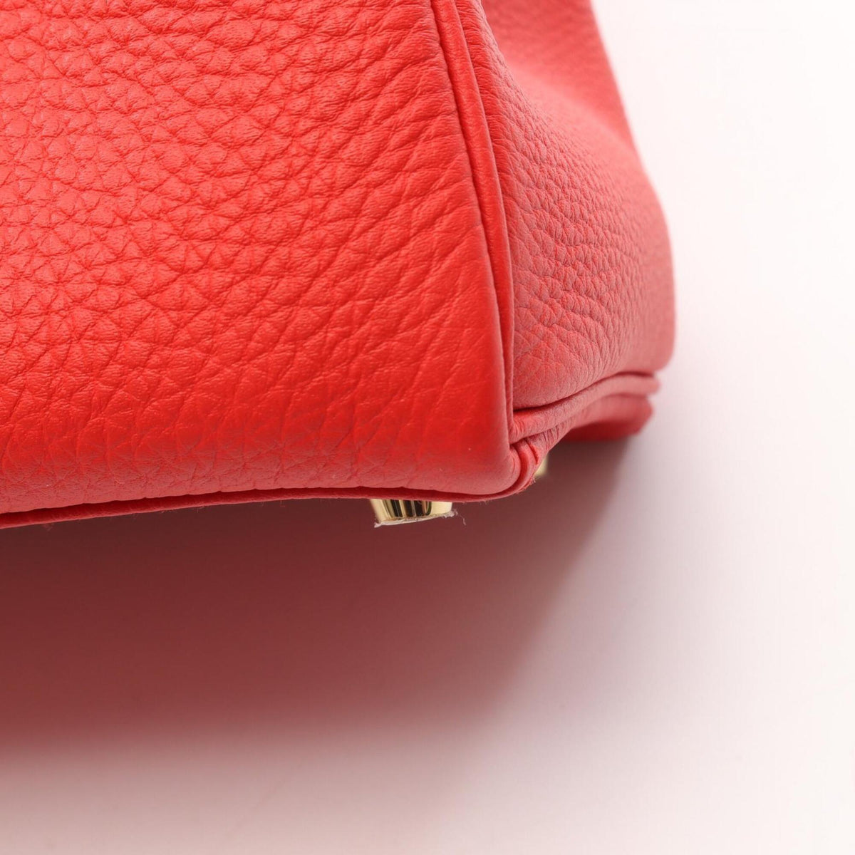 Hermes Red Color Togo Leather Handbag (Pre-Owned)