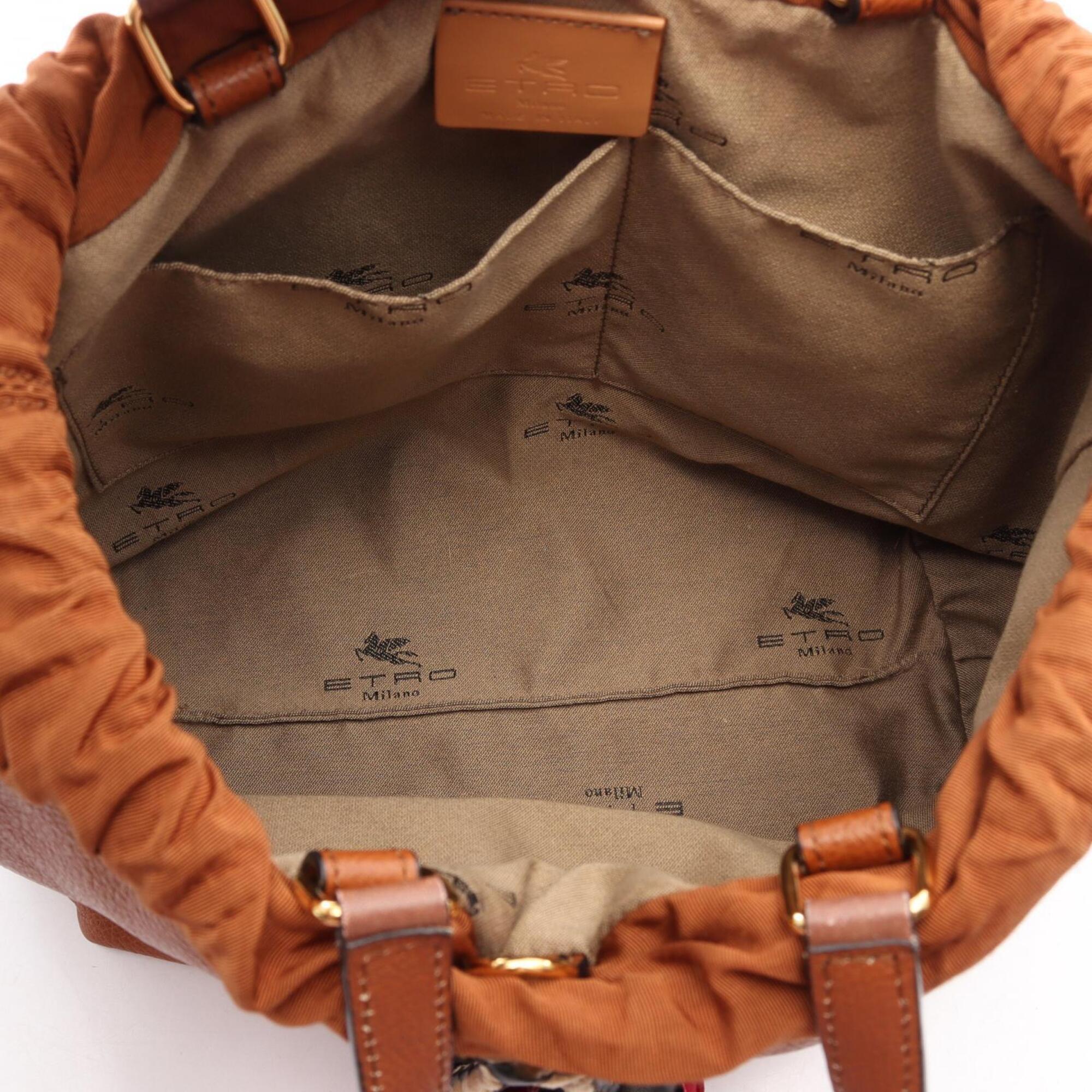 Etro Brown Leather Handbag (Pre-Owned)