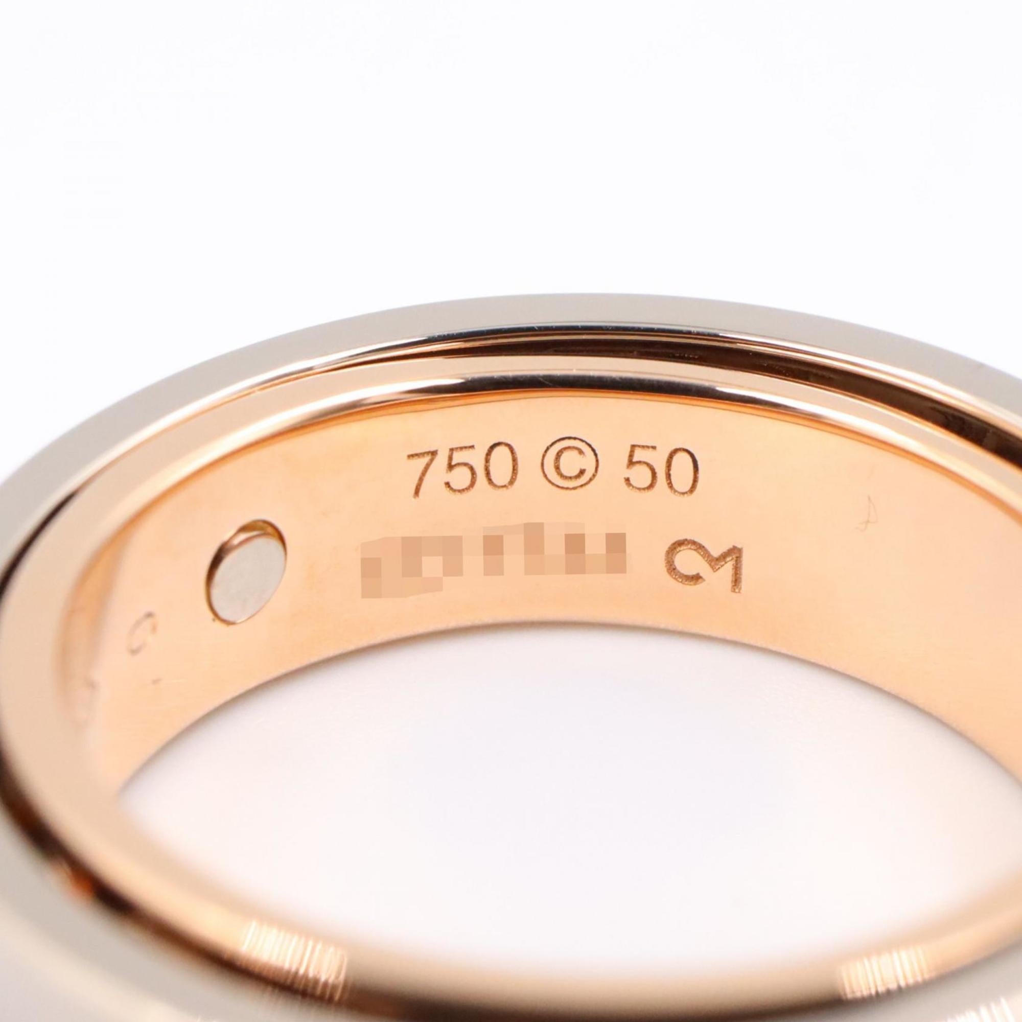 Cartier Gold Silver Pink Gold (18K) White Gold (18K) Band Ring (Pre-Owned)