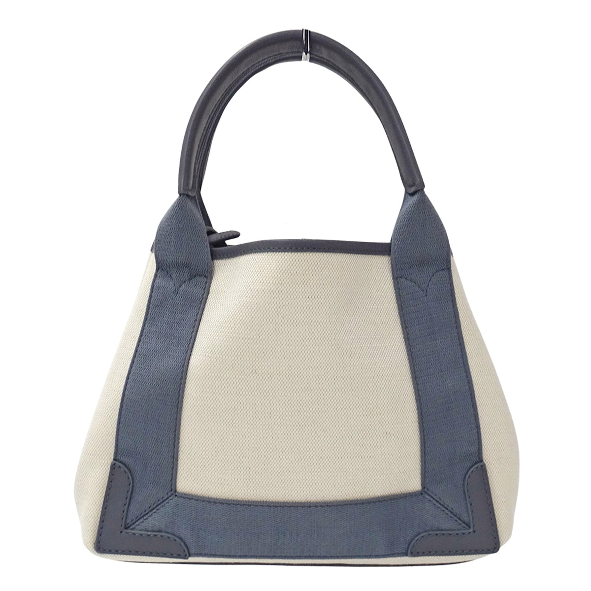 Balenciaga Gray Beige Canvas Handbag Pouch Shoulder Bag (Pre-Owned)