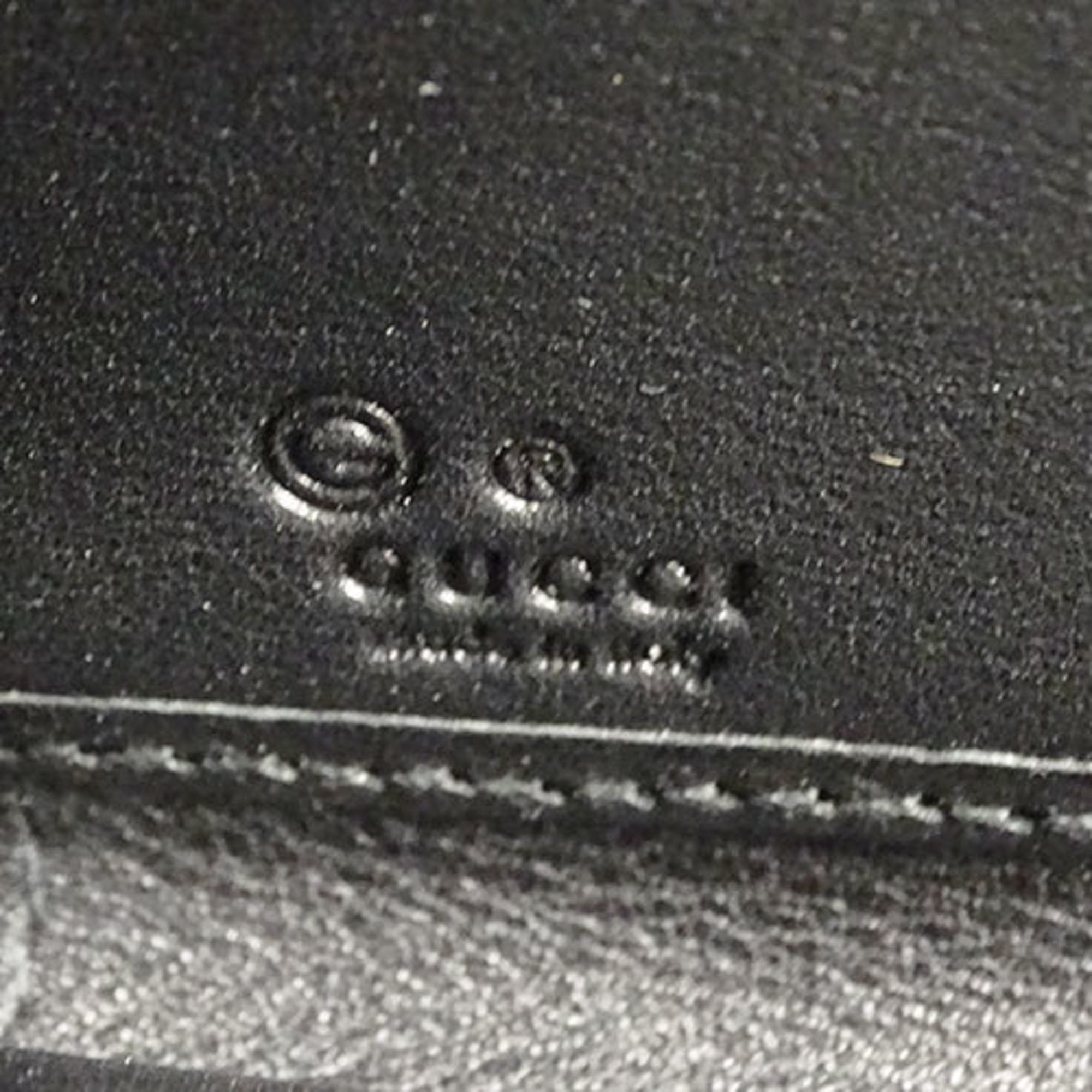 Gucci Black Leather Long Wallet (Bi-Fold) (Pre-Owned)