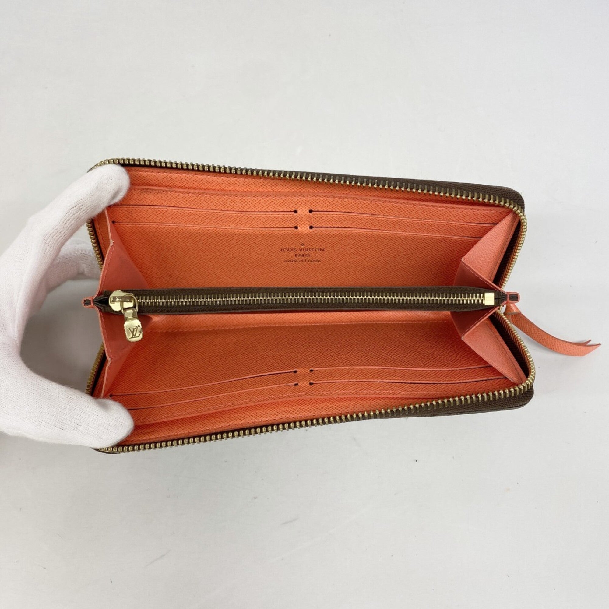 Louis Vuitton Brown Poppy Petal Long Wallet (Bi-Fold) (Pre-Owned)