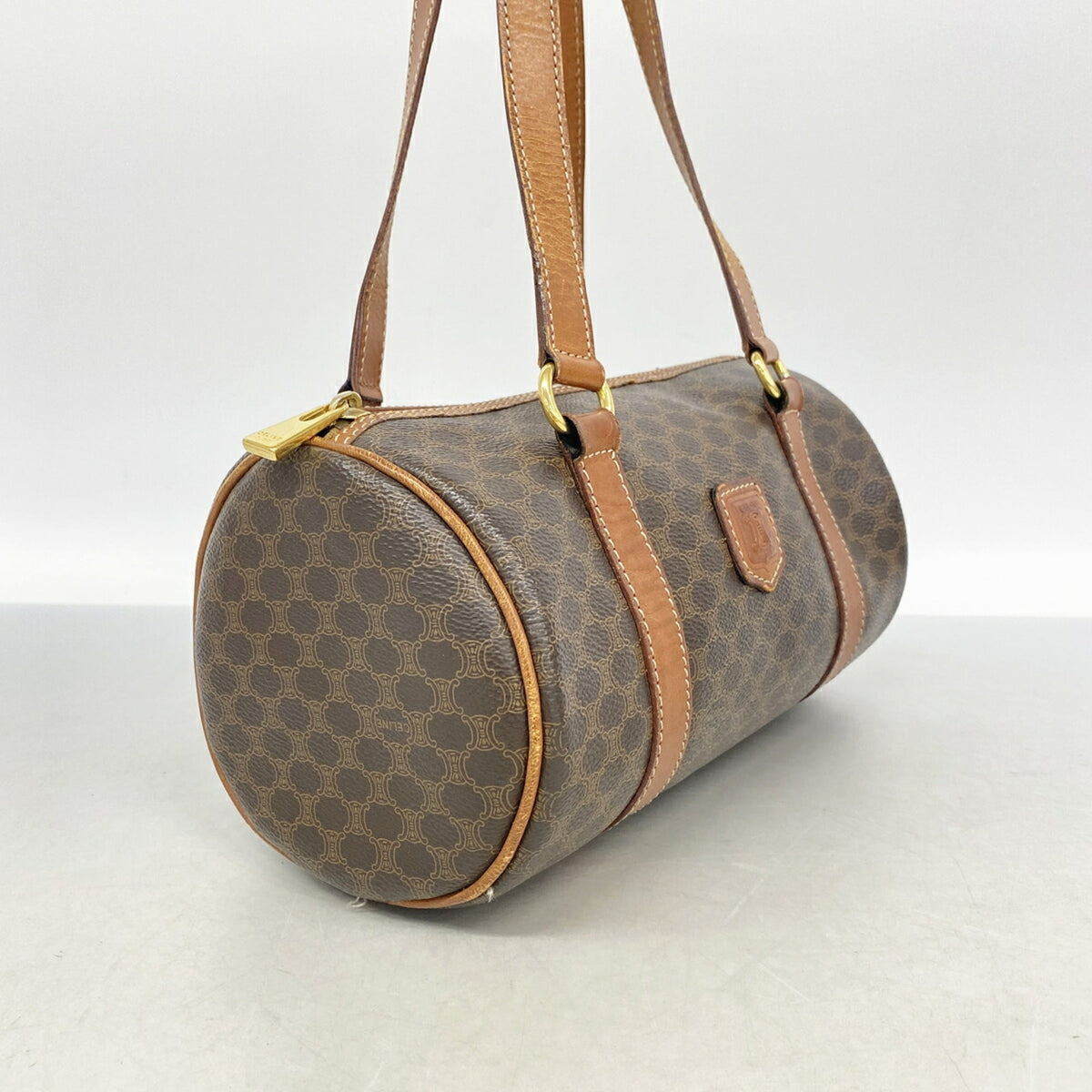 Celine Brown Pvc Handbag (Pre-Owned)