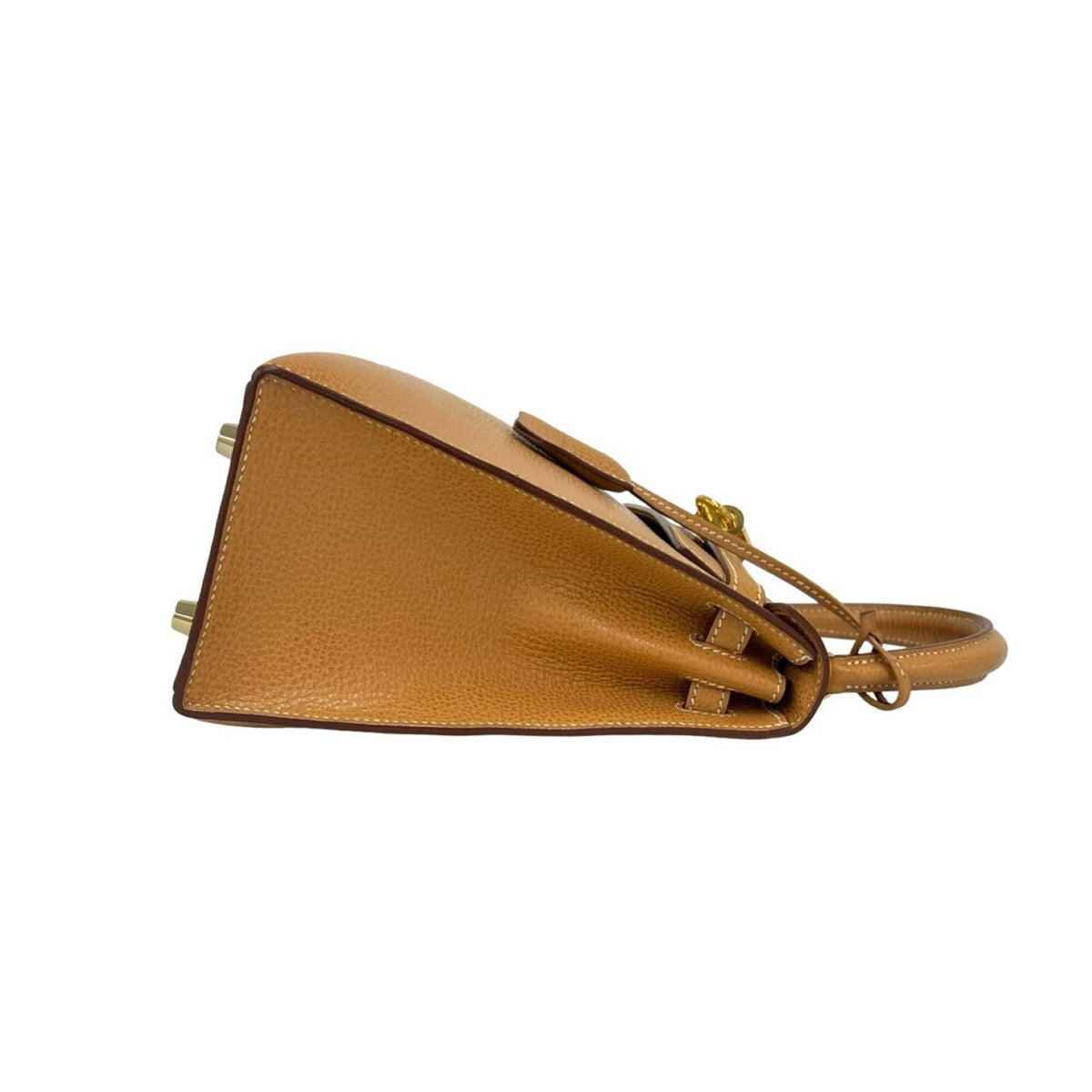 Hermes Brown Vache Liegee Leather Handbag Shoulder Bag (Pre-Owned)