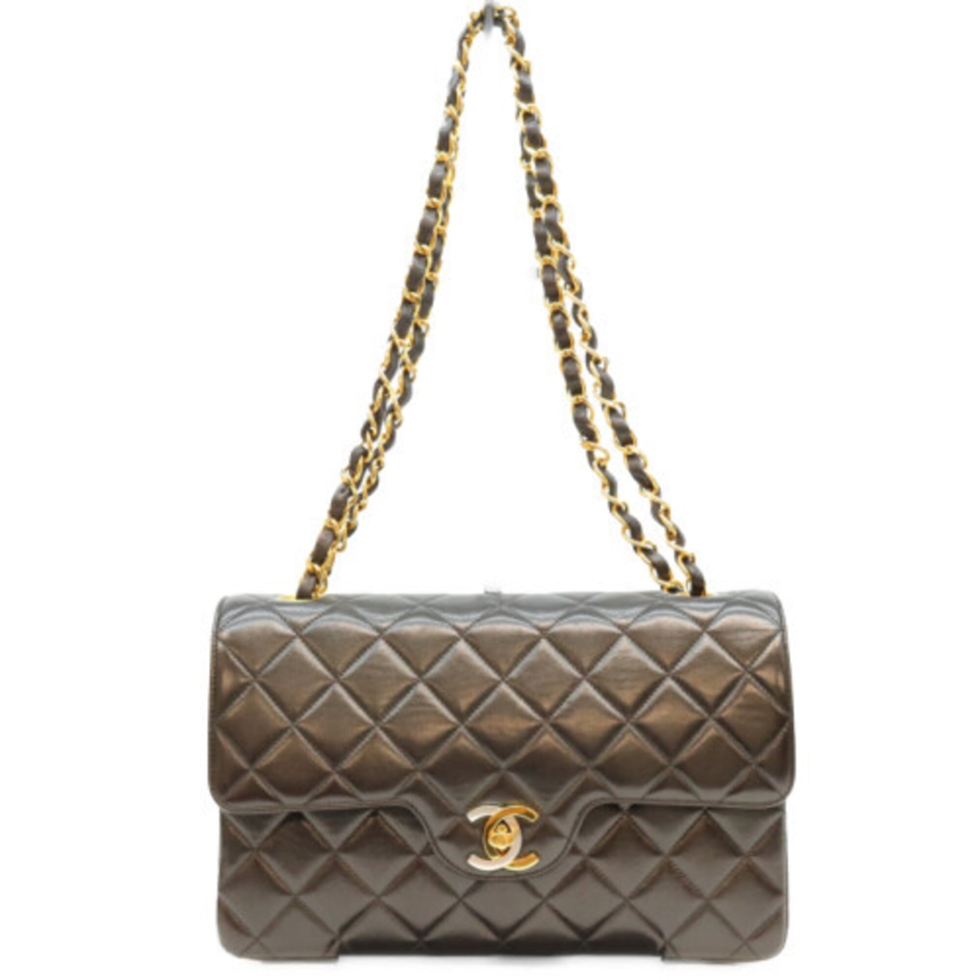 Chanel Black Leather Shoulder Bag (Pre-Owned)