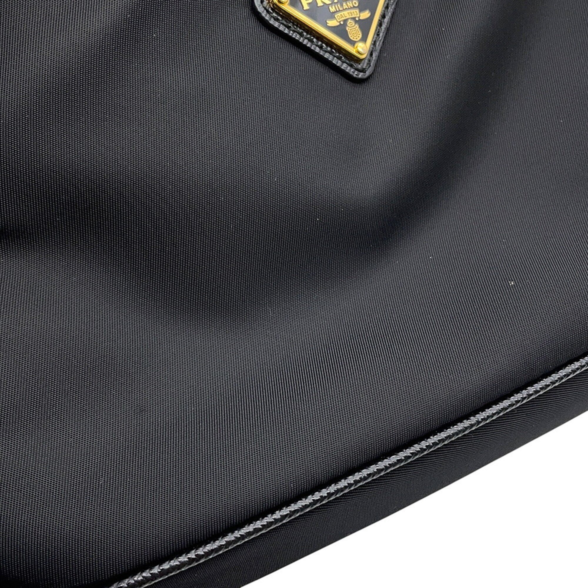 Prada Black Nylon Handbag Shoulder Bag (Pre-Owned)