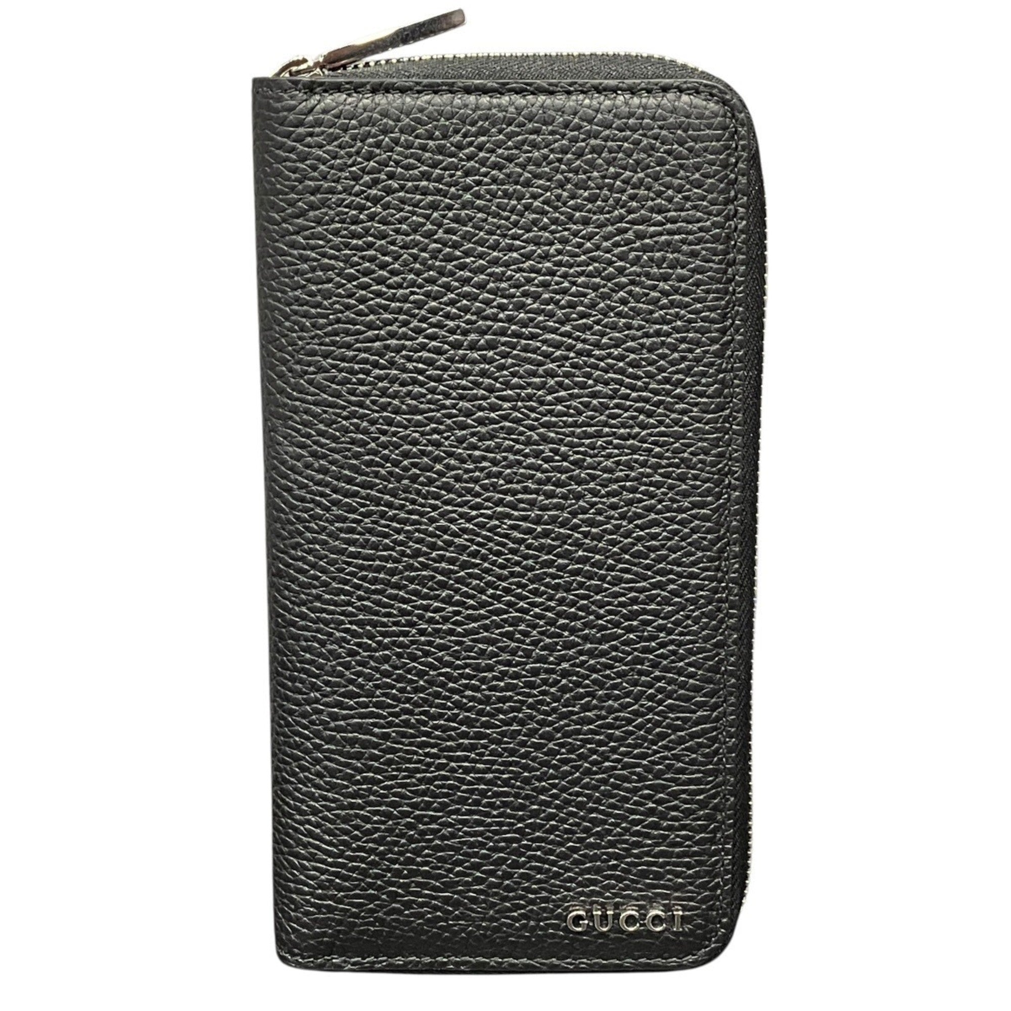 Gucci Black Leather Long Wallet (Bi-Fold) (Pre-Owned)