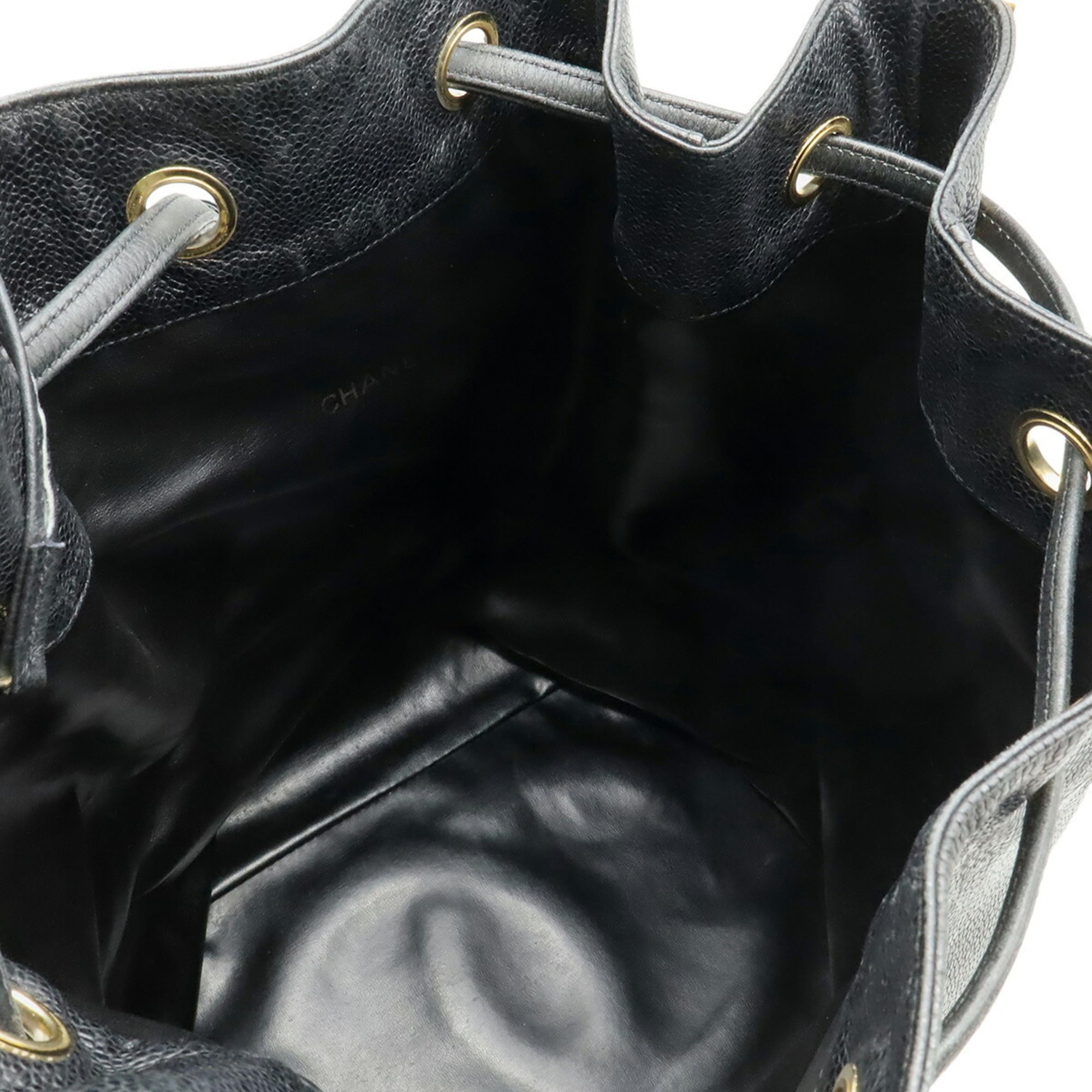 Chanel Black Grained Calfskin Backpack (Pre-Owned)
