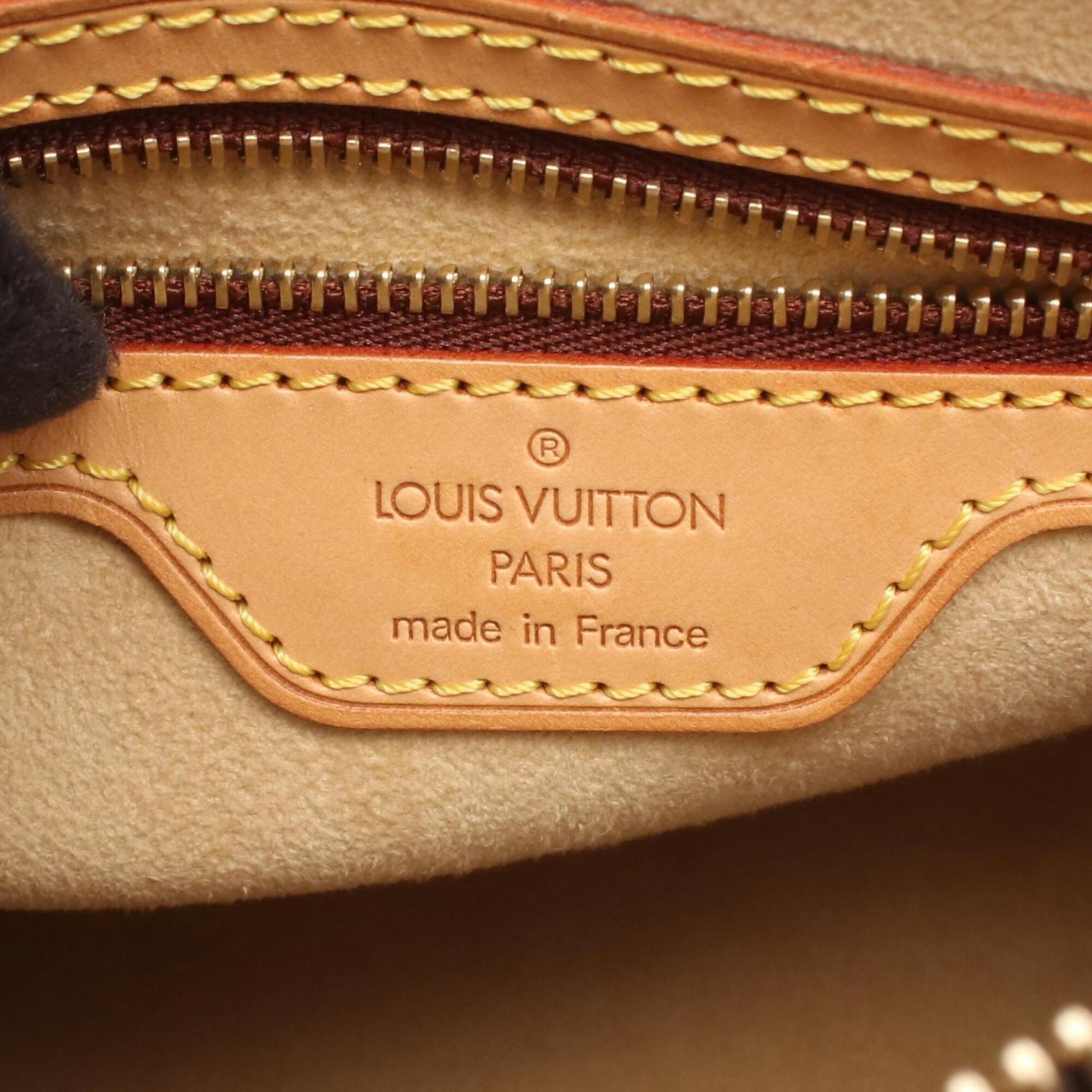 Louis Vuitton Brown Monogram Coated Canvas Monogram Leather Handbag Shoulder Bag (Pre-Owned)