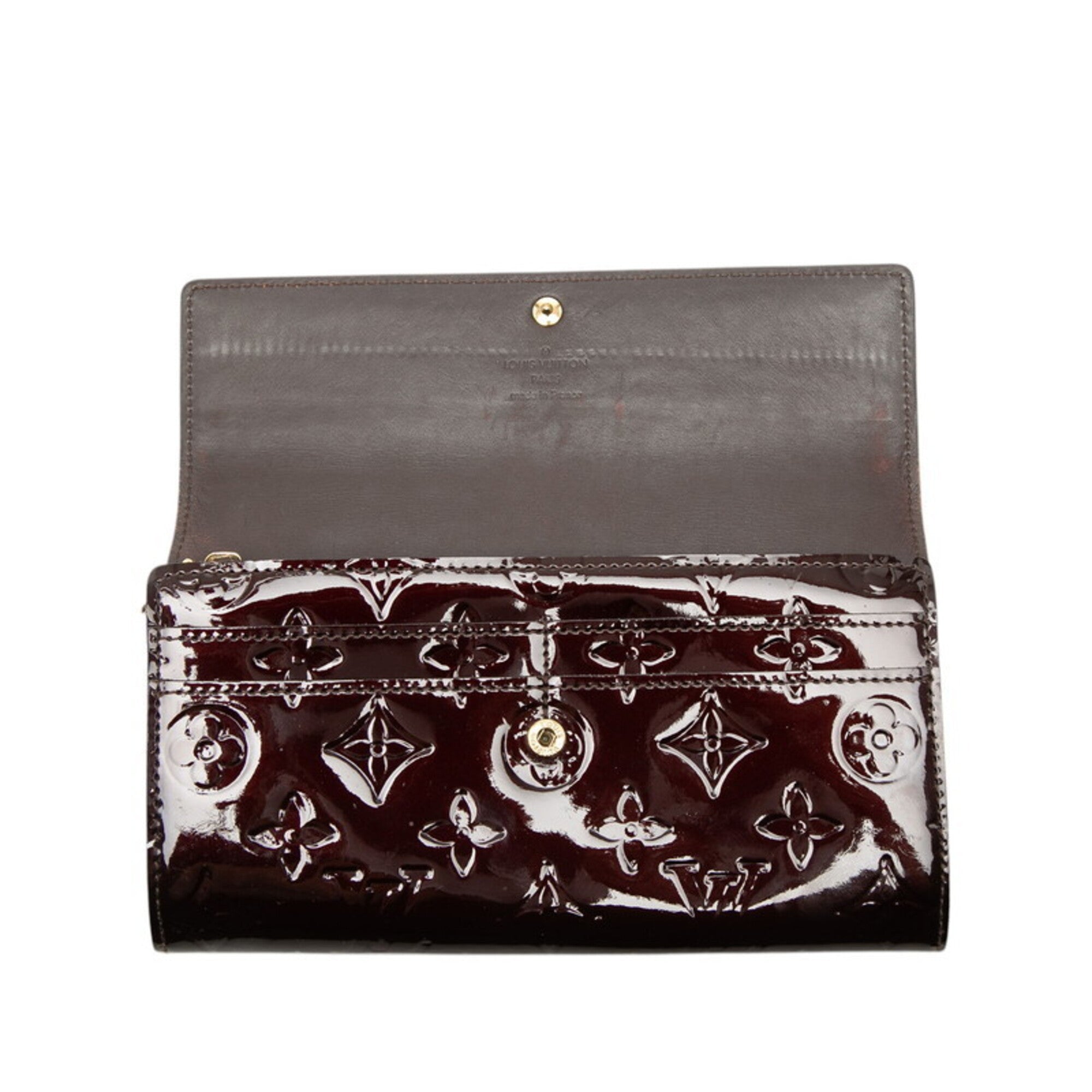Louis Vuitton Amarante Patent Leather Long Wallet (Bi-Fold) (Pre-Owned)