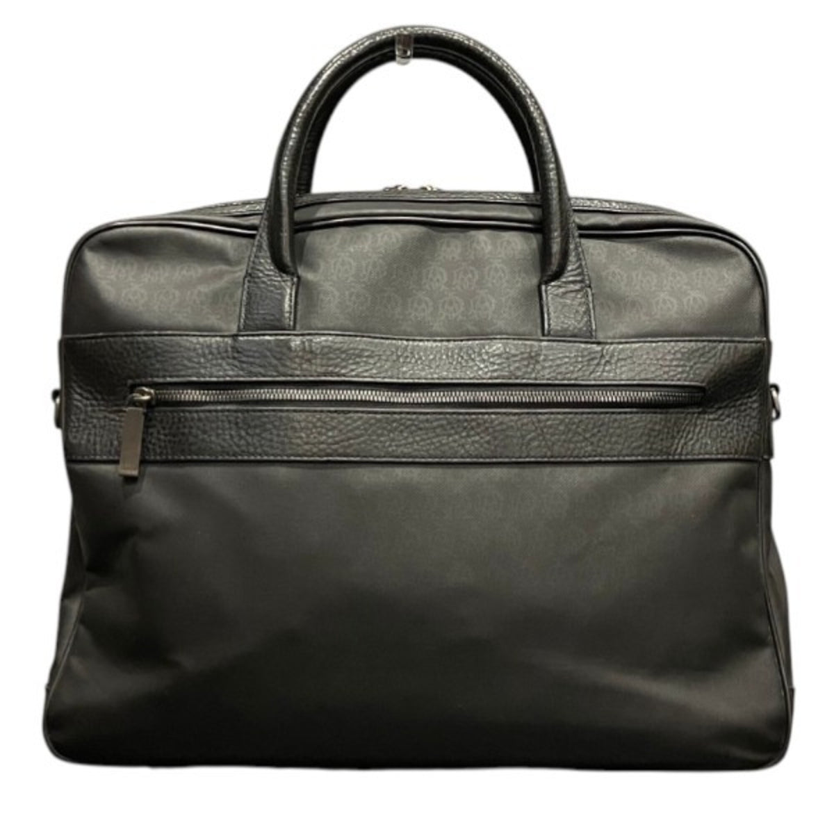 Dunhill Black Pvc Leather Briefcase Handbag (Pre-Owned)