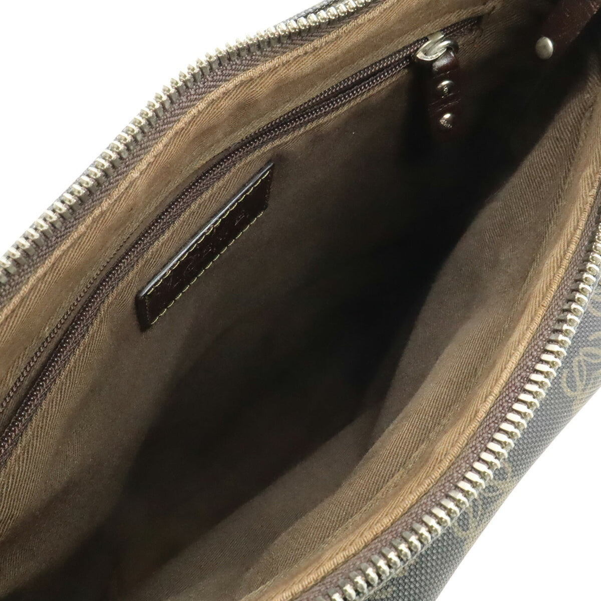 Loewe Black Dark Brown Leather Shoulder Bag (Pre-Owned)