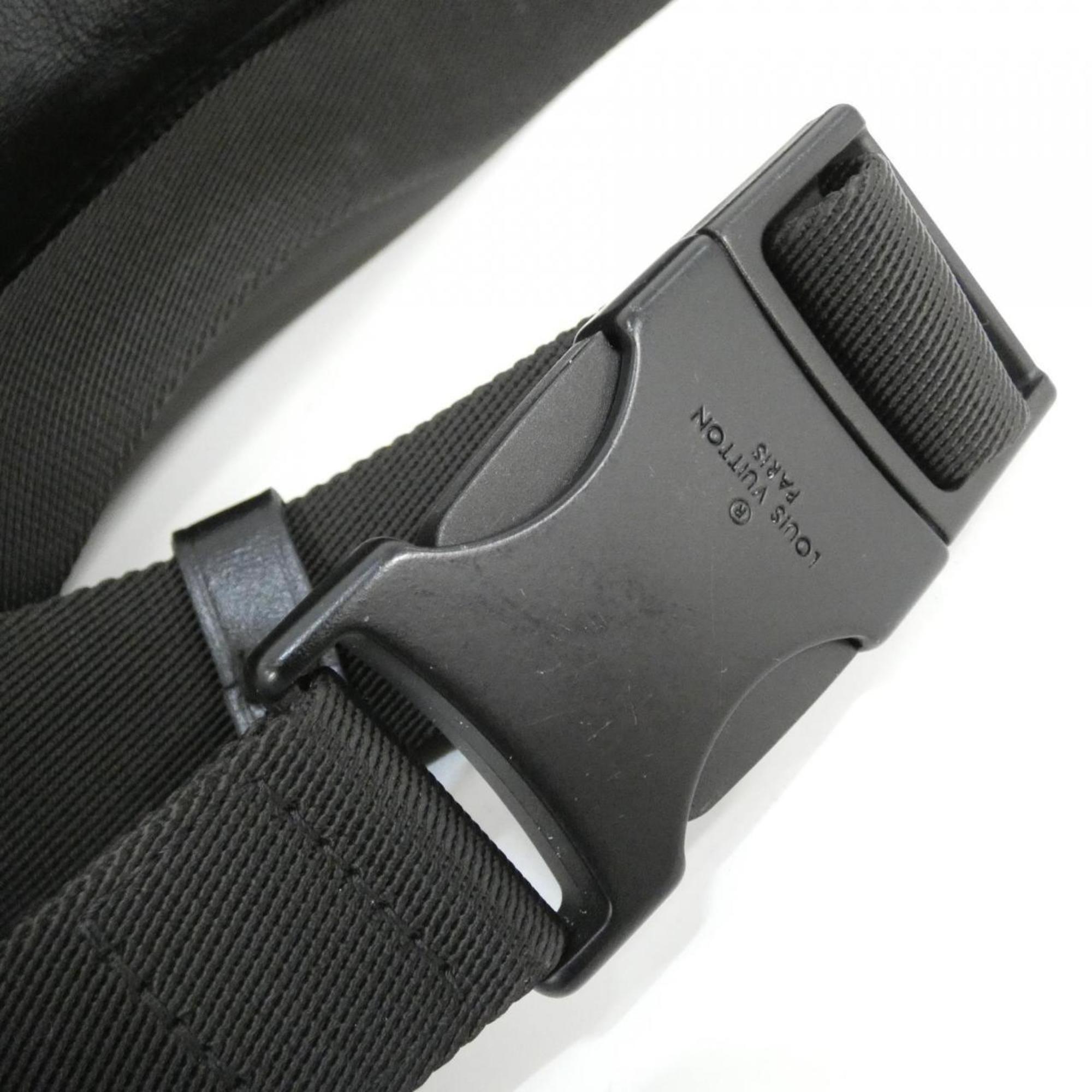 Louis Vuitton Black Coated Canvas Shoulder Bag (Pre-Owned)