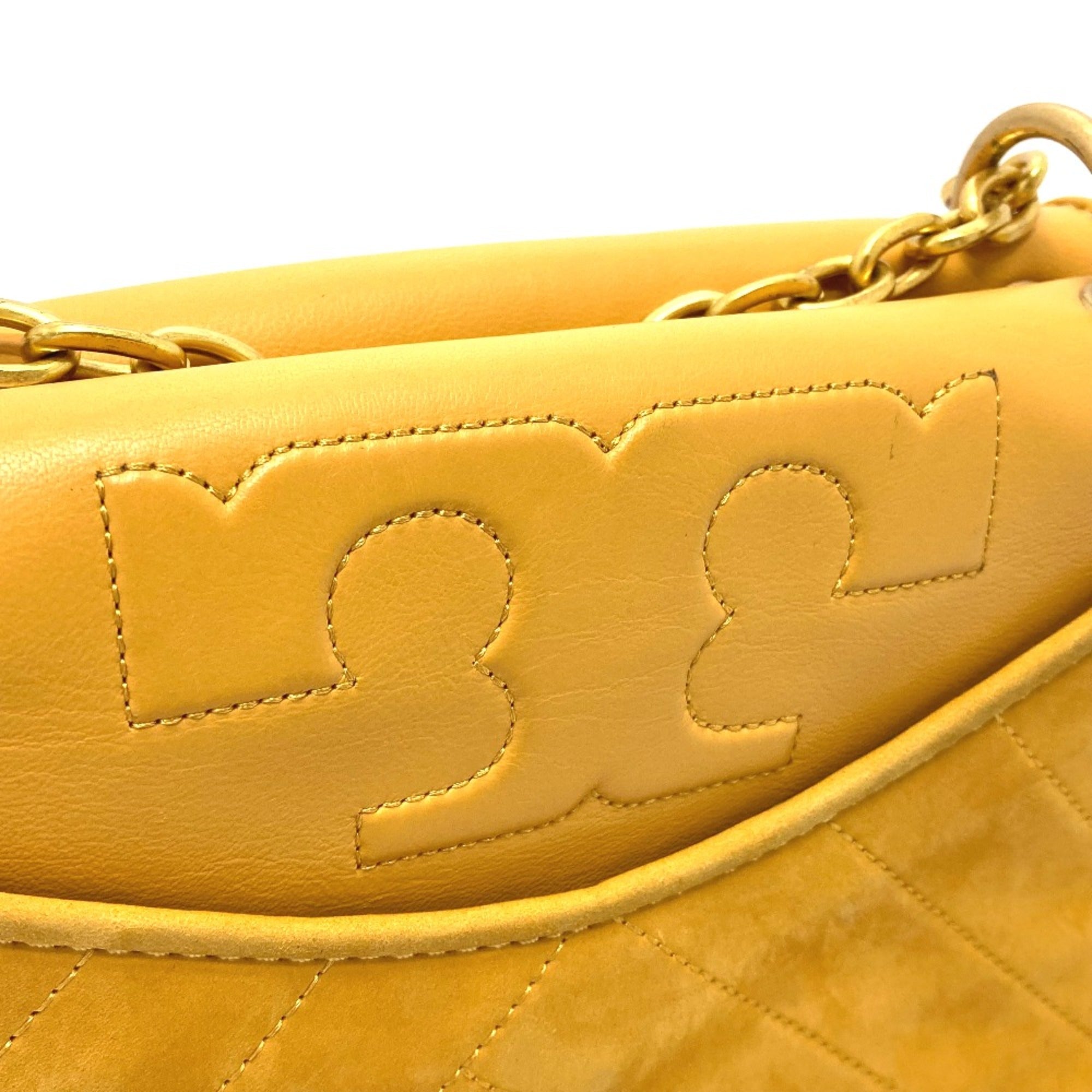 Tory Burch Yellow Leather Shoulder Bag (Pre-Owned)