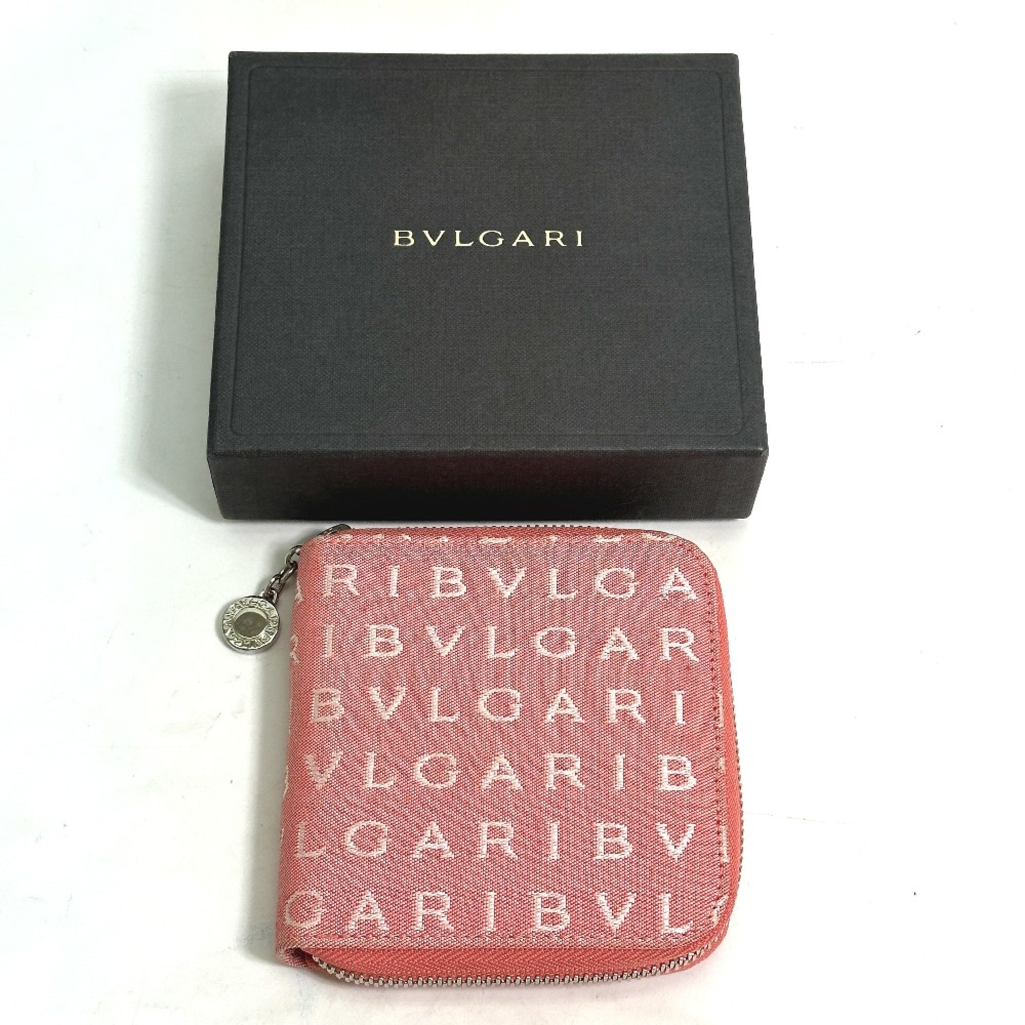 Bvlgari Pink Cloth Wallet (Bi-Fold) (Pre-Owned)