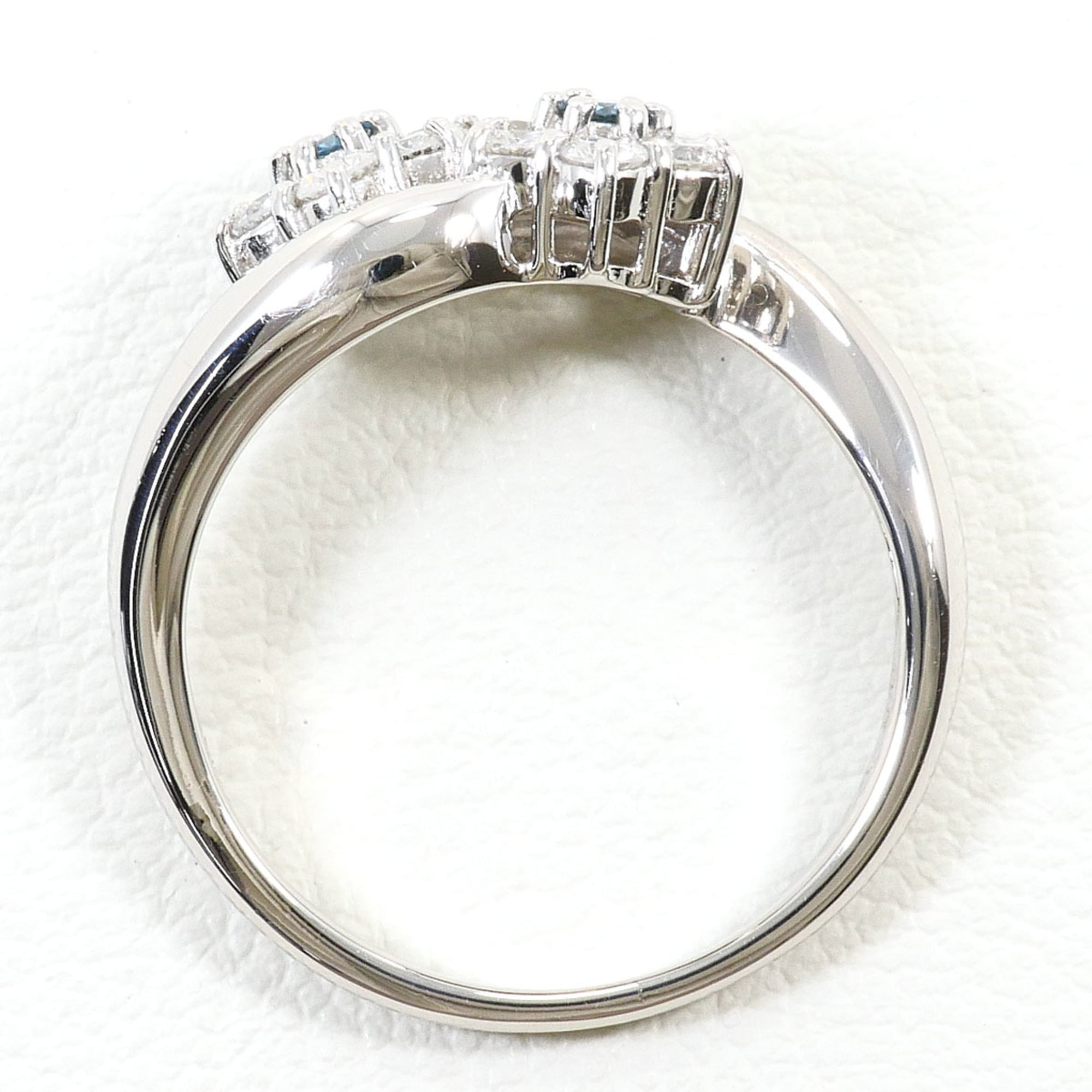 Unbranded Blue Platinum Platinum 900 Band Ring (Pre-Owned)