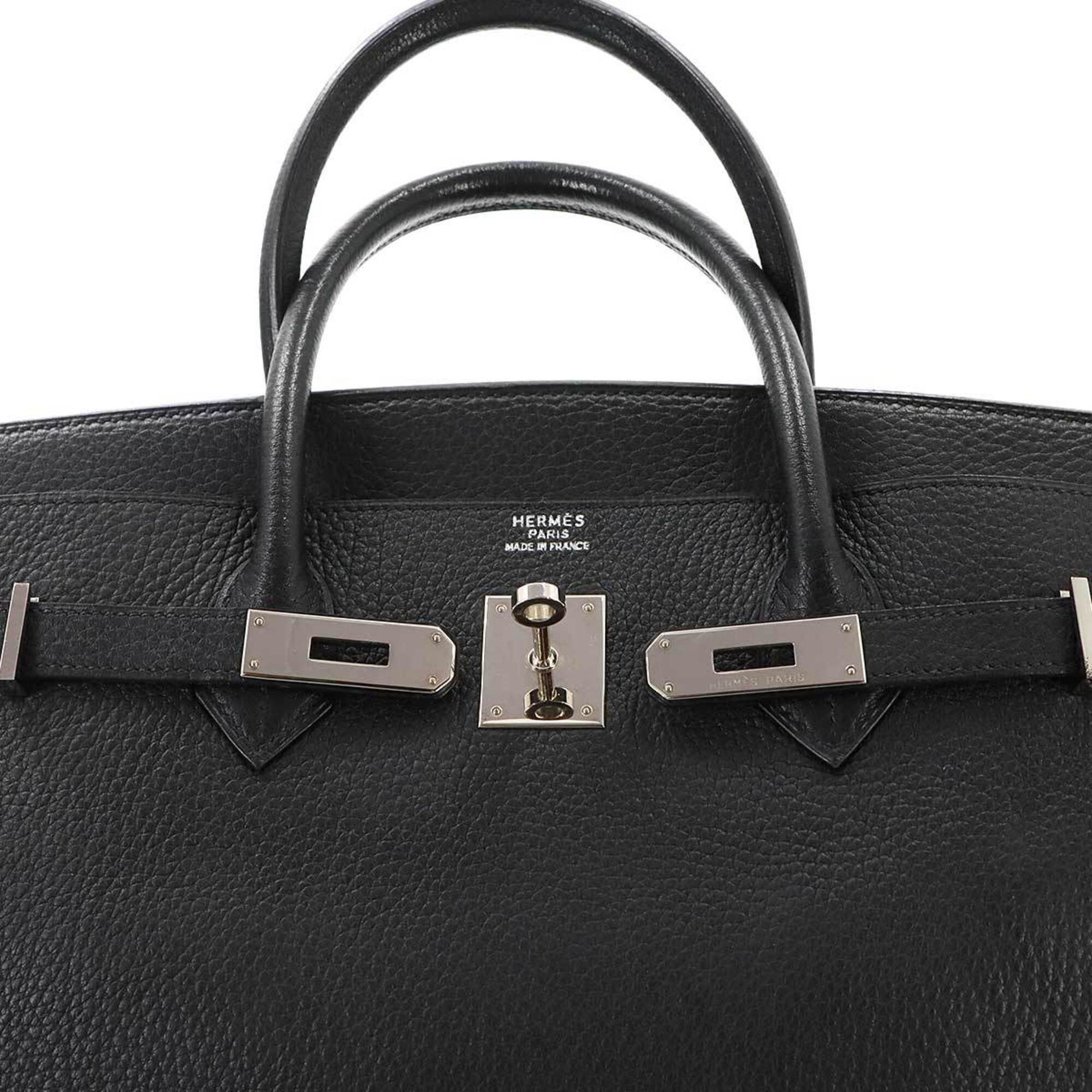 Hermes Black Togo Leather Handbag (Pre-Owned)