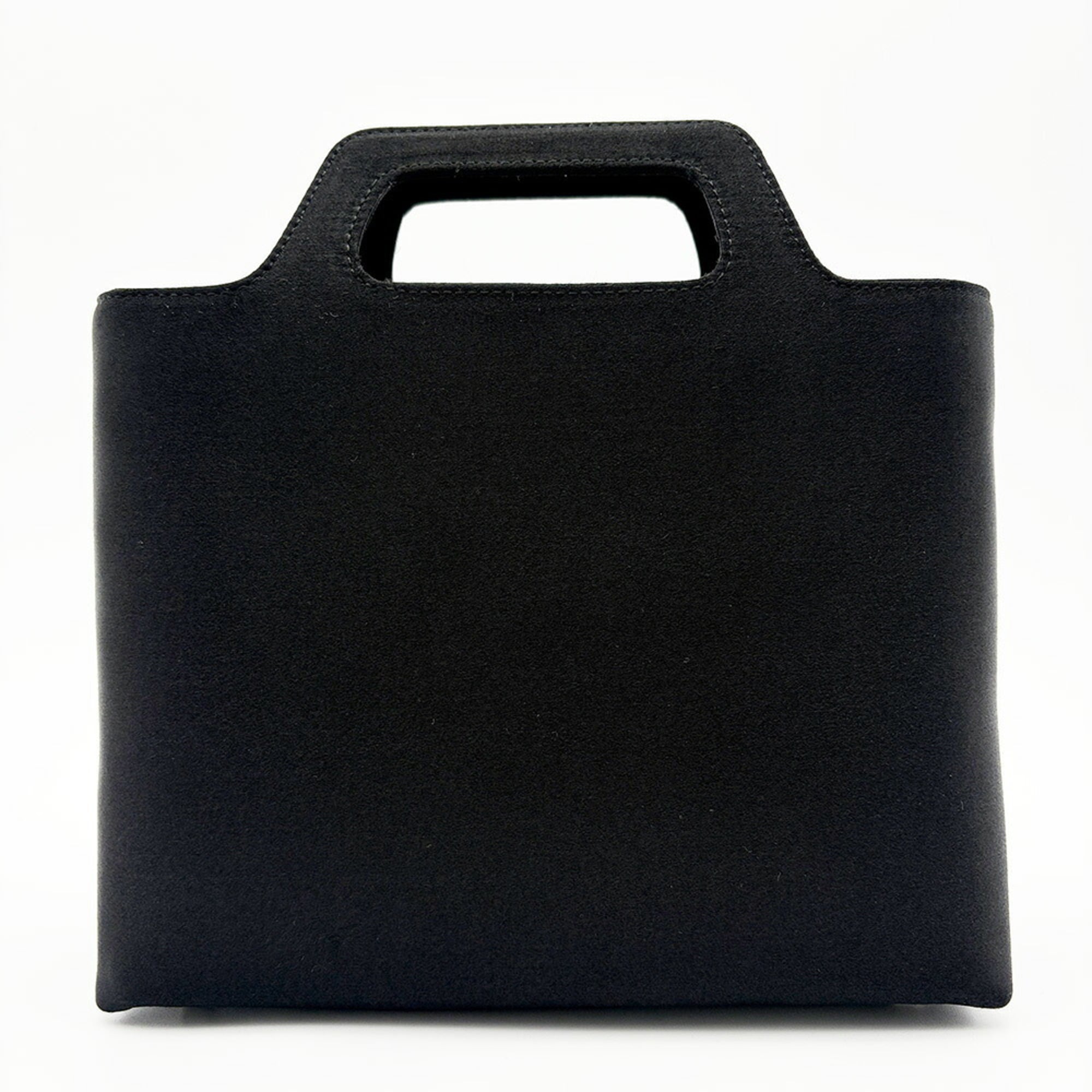 Salvatore Ferragamo Black Satin Shoulder Bag (Pre-Owned)