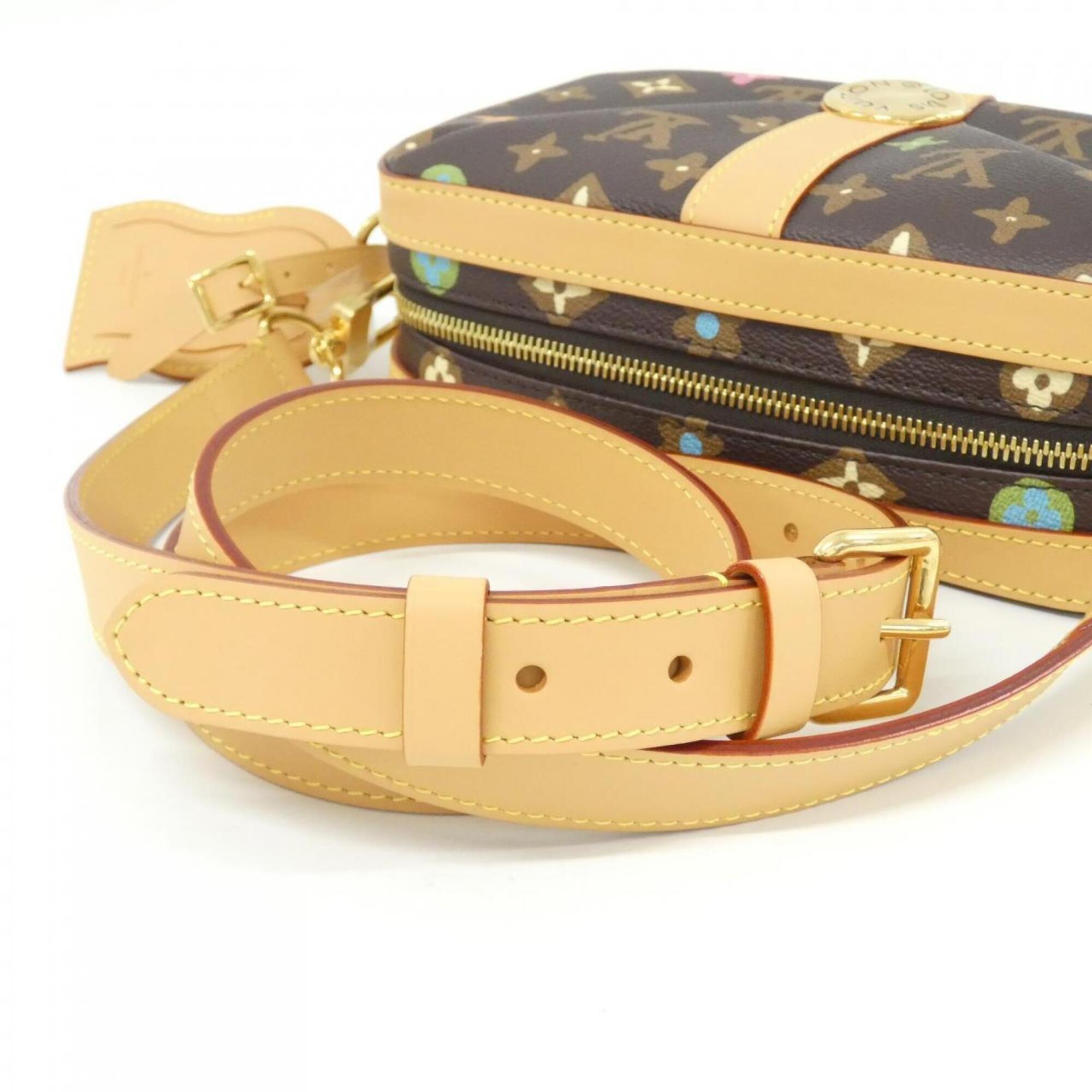 Louis Vuitton Brown Coated Canvas Shoulder Bag (Pre-Owned)