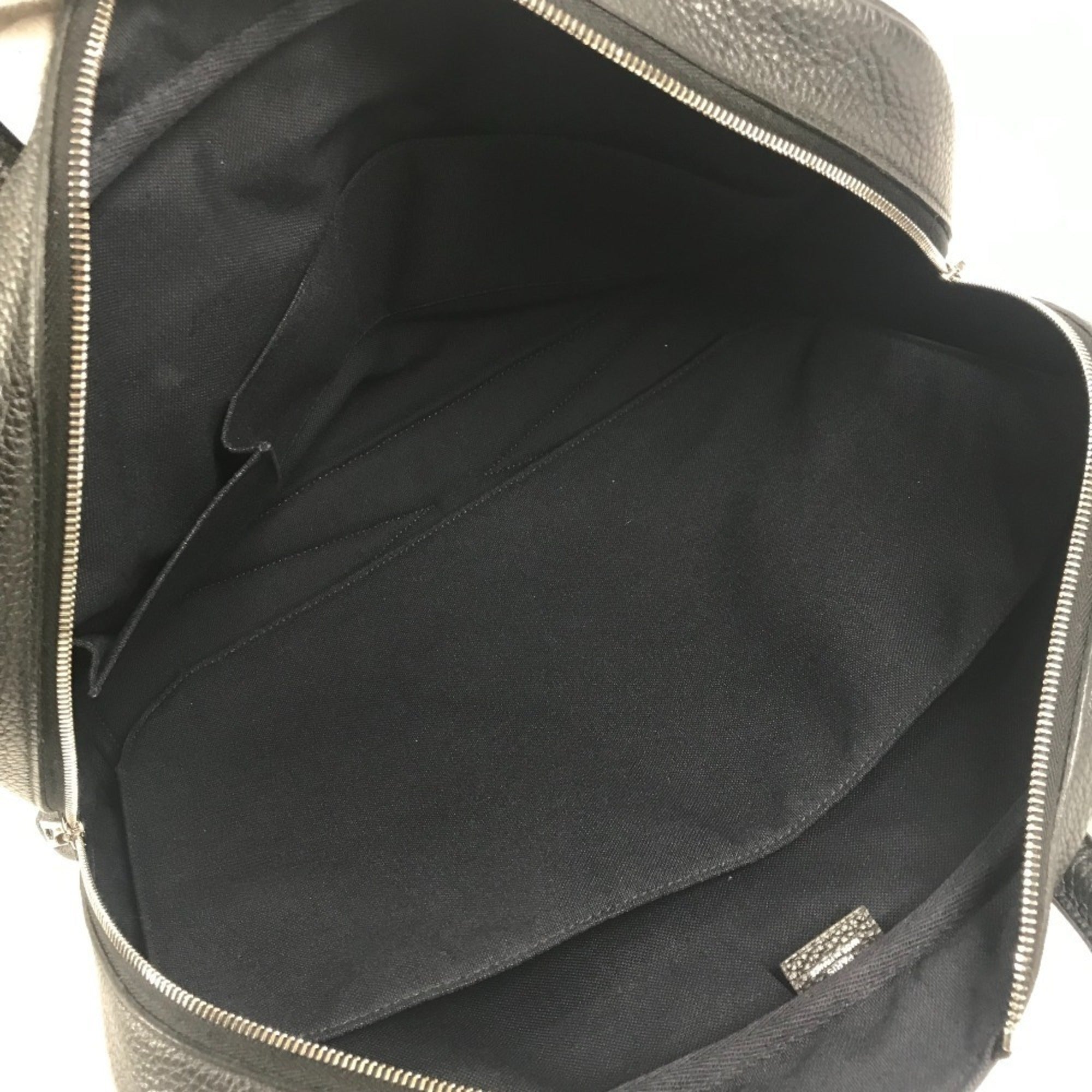 Hermes Black Taurillon Clemence Leather Handbag Tote Bag (Pre-Owned)