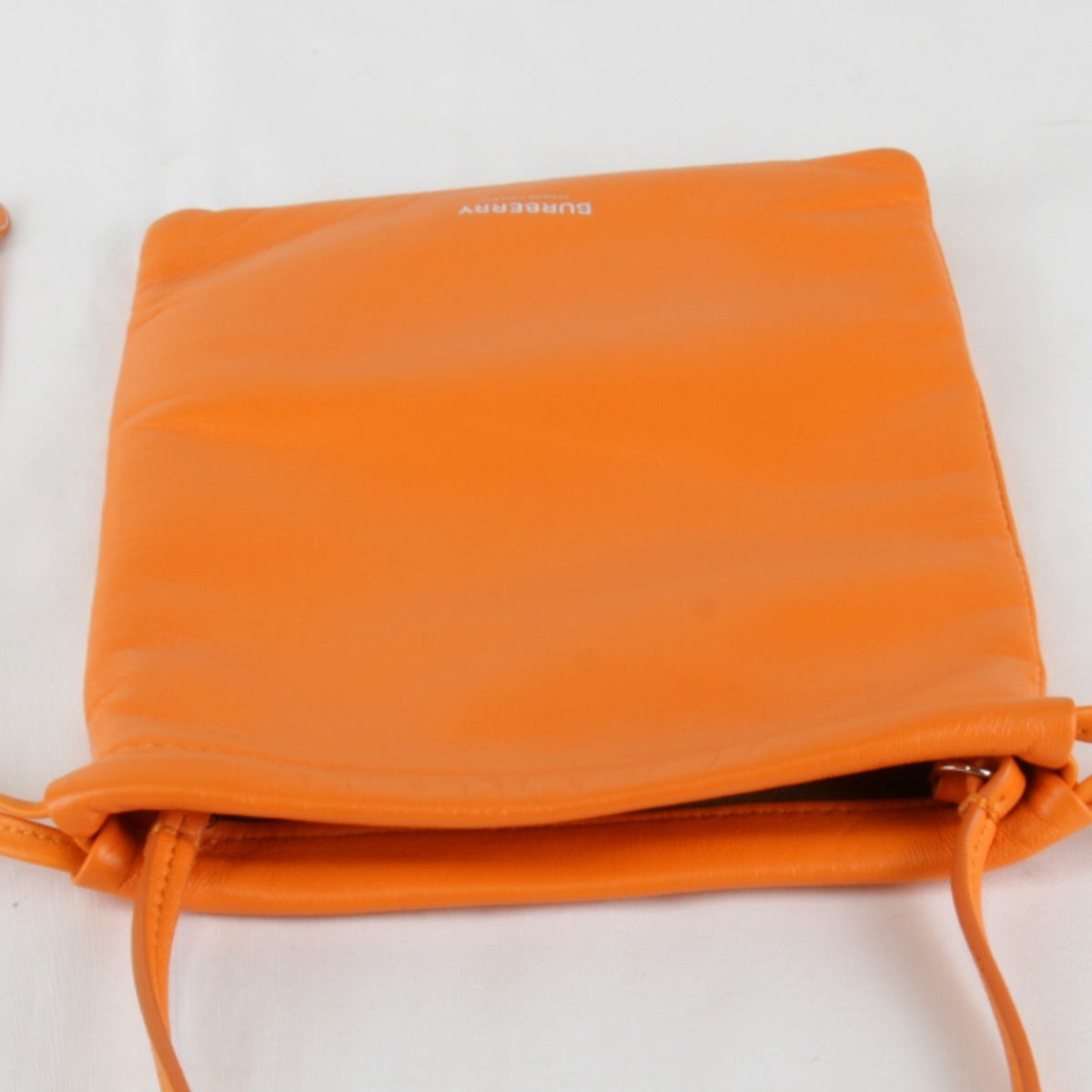Burberry Orange Leather Shoulder Bag (Pre-Owned)