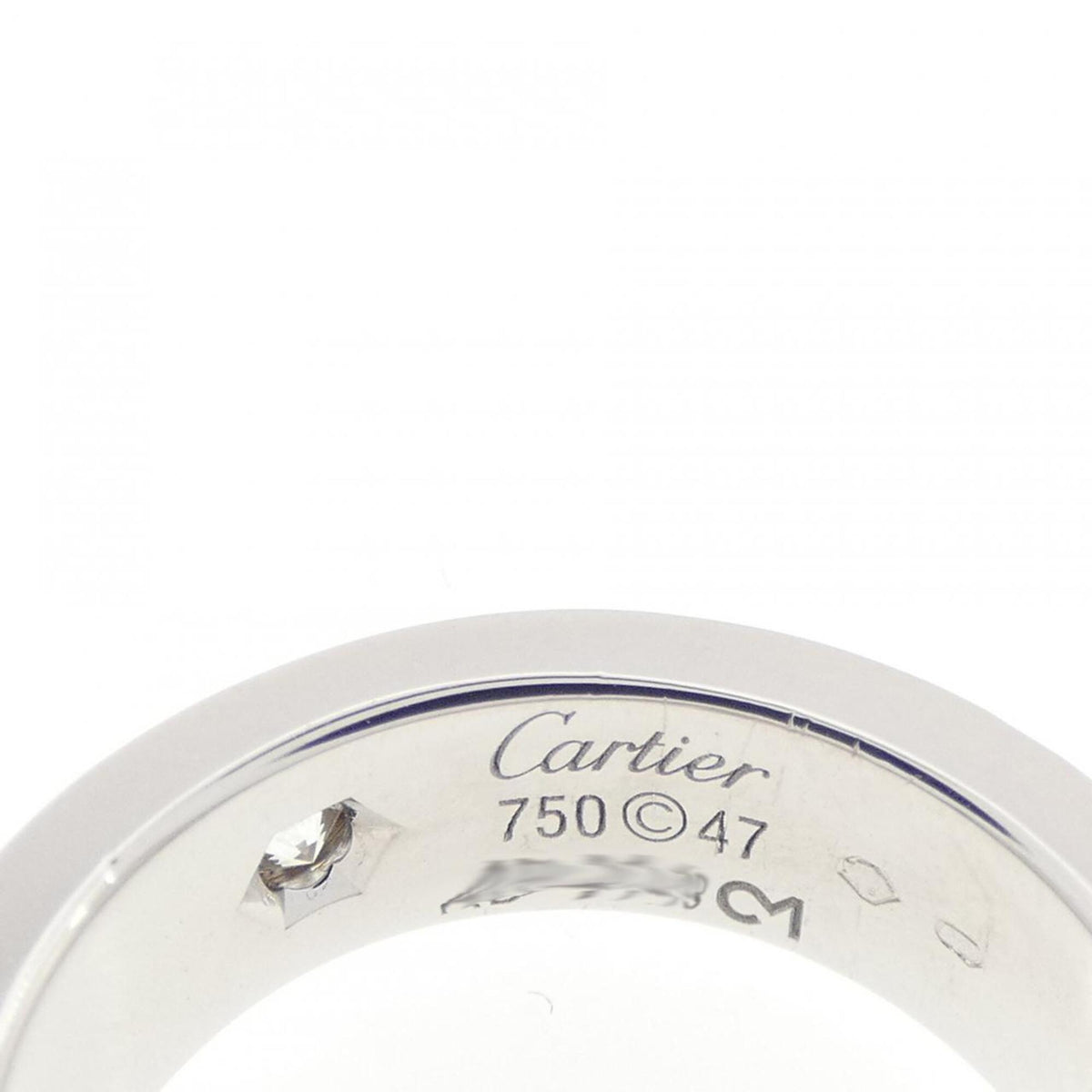 Cartier White Gold White Gold (18K) Band Ring (Pre-Owned)