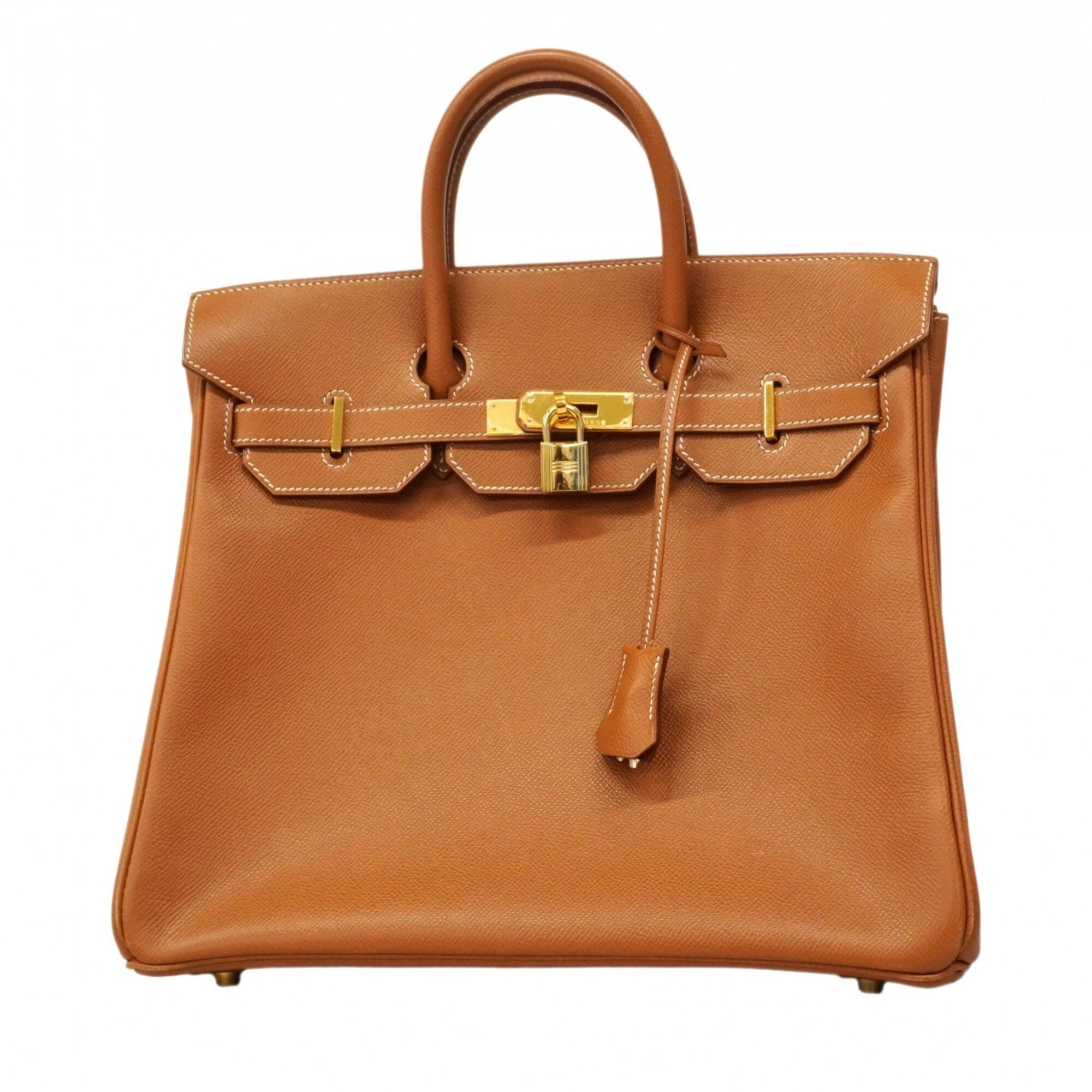 Hermes Gold Courchevel Leather Handbag (Pre-Owned)