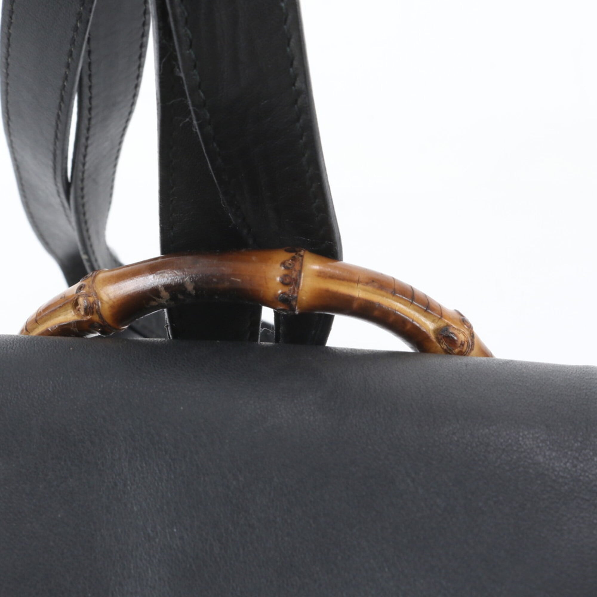 Gucci Black Leather Backpack Shoulder Bag (Pre-Owned)