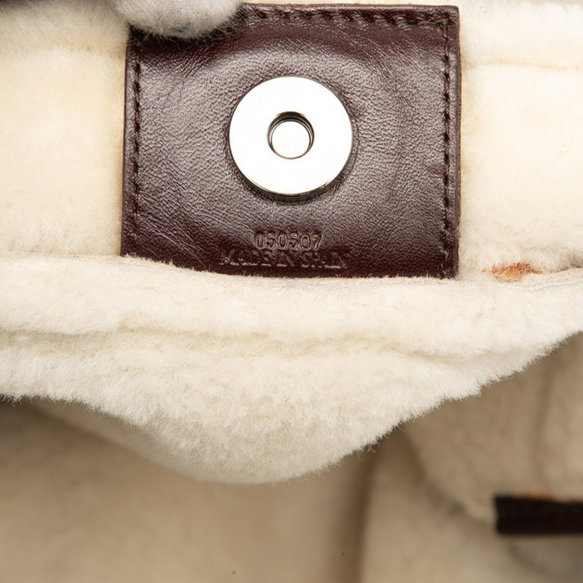 Loewe Beige Brown Leather Shoulder Bag (Pre-Owned)
