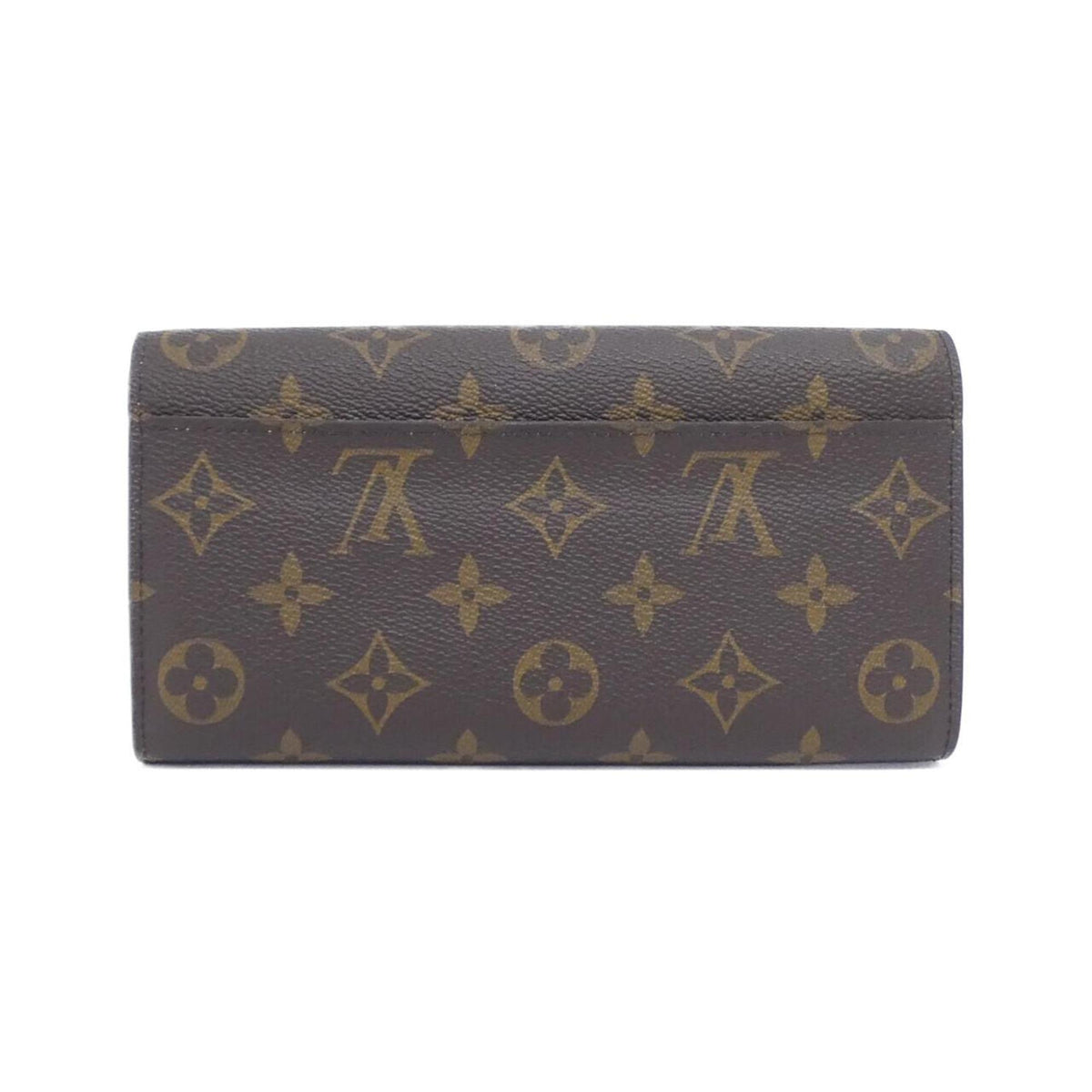 Louis Vuitton Brown Rose Ballerine Coated Canvas Long Wallet (Tri-Fold) (Pre-Owned)