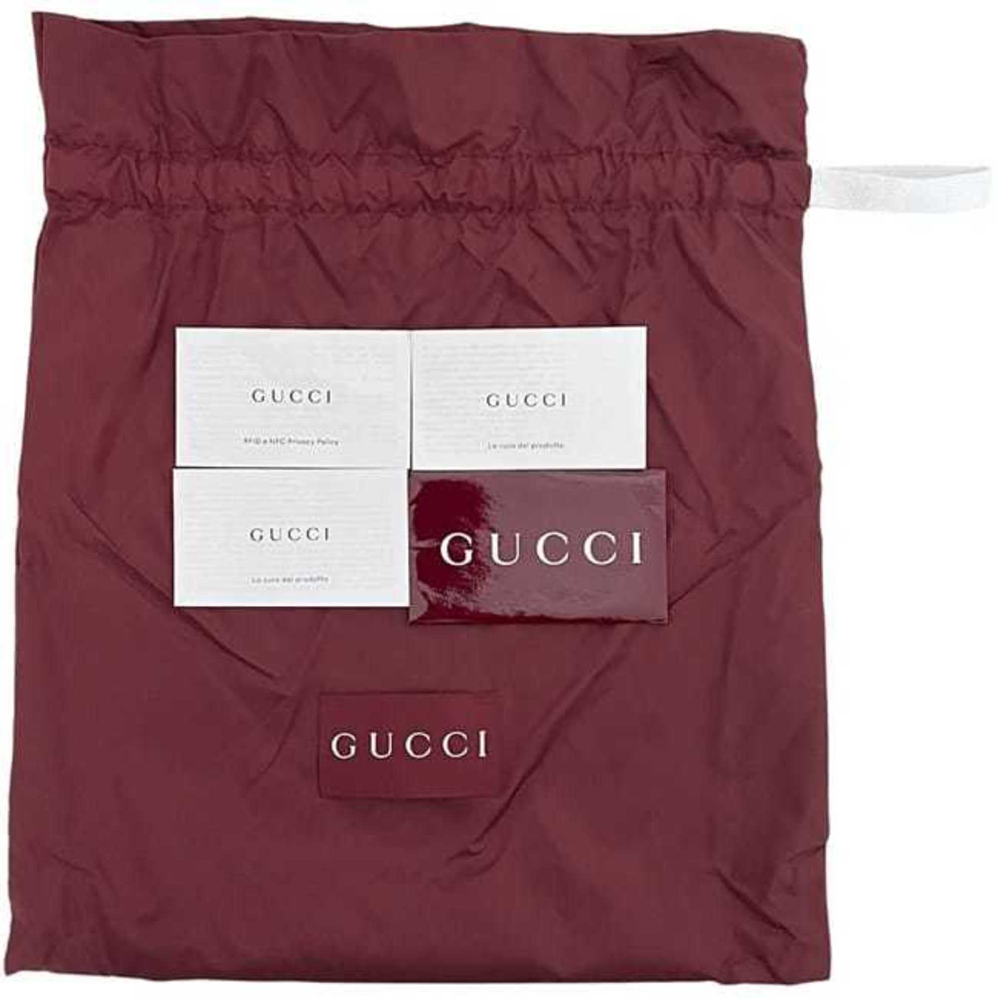 Gucci Beige Brown Canvas Leather Shoulder Bag (Pre-Owned)