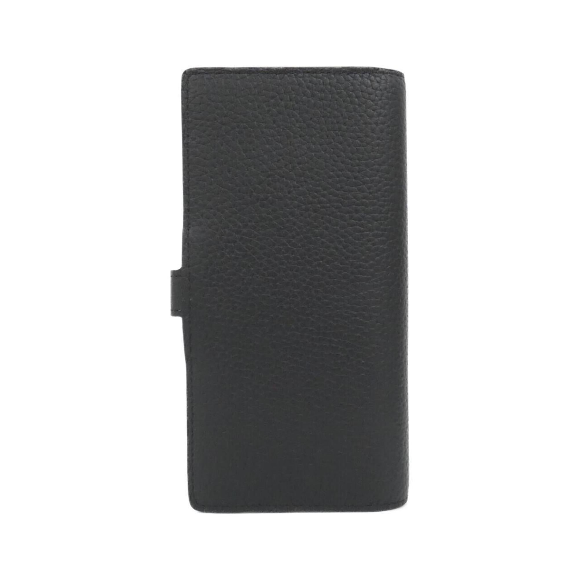 Louis Vuitton Taurillon Black Leather Long Wallet (Bi-Fold) (Pre-Owned)