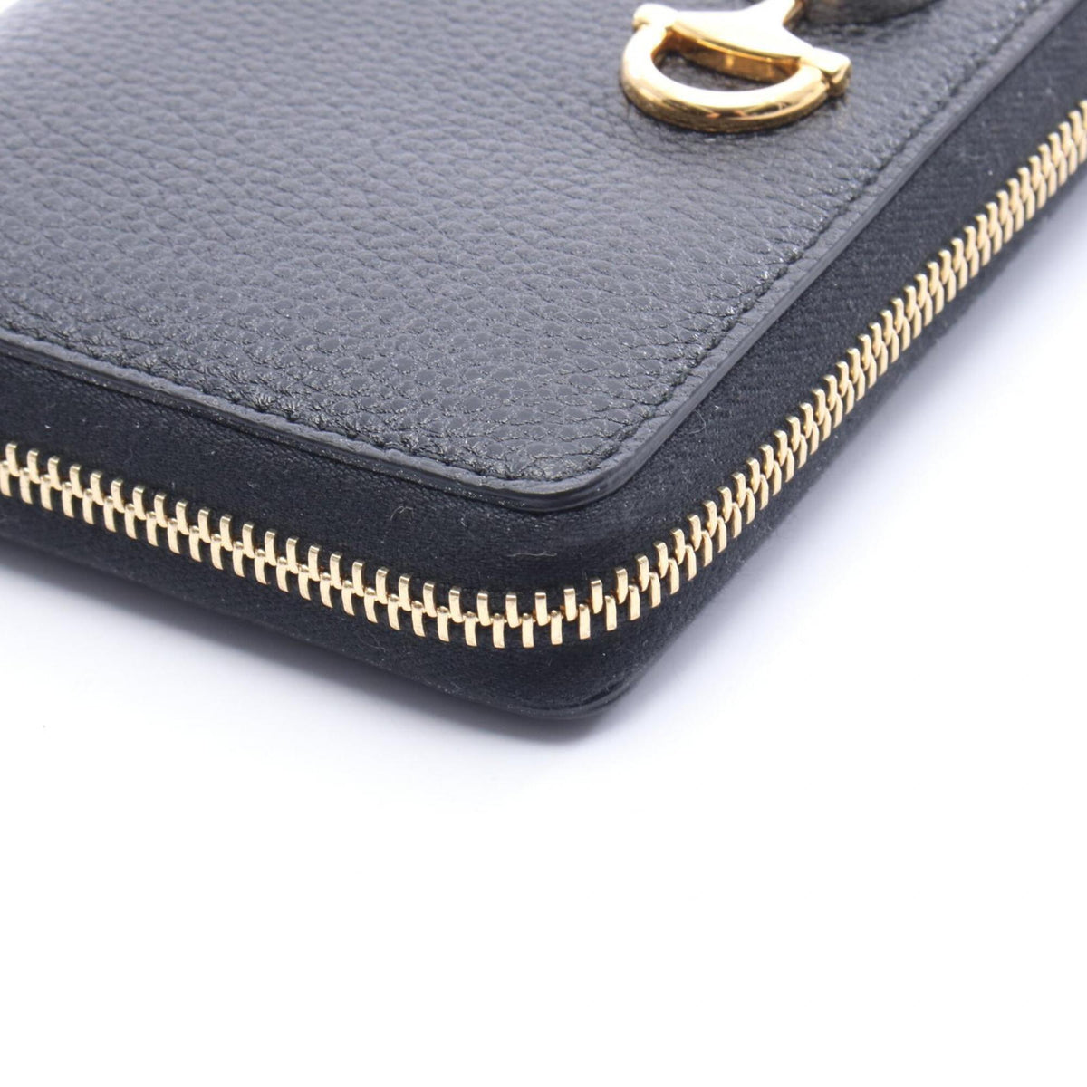 Gucci Black Leather Long Wallet (Bi-Fold) (Pre-Owned)