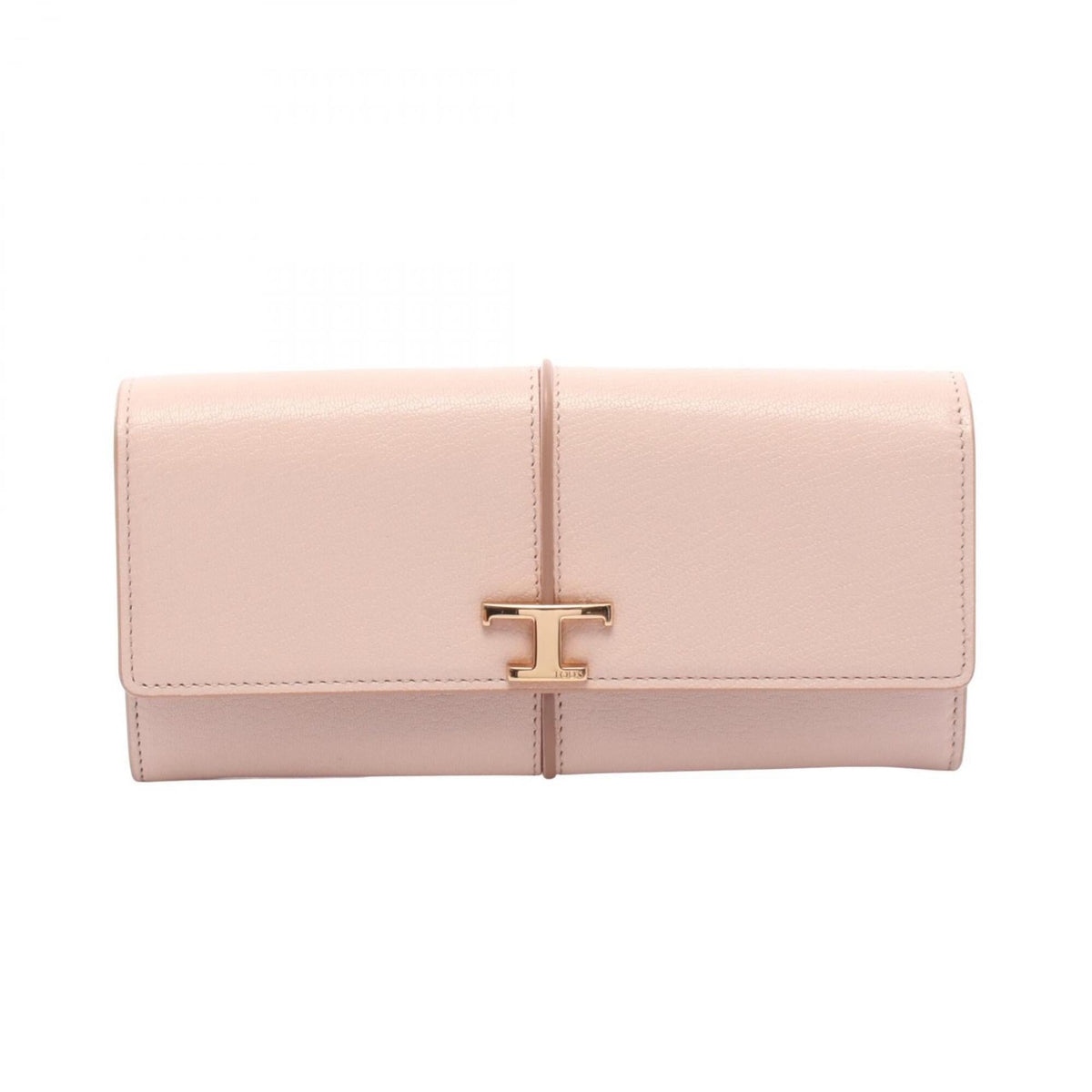 Tod's Pink Leather Long Wallet (Bi-Fold) (Pre-Owned)