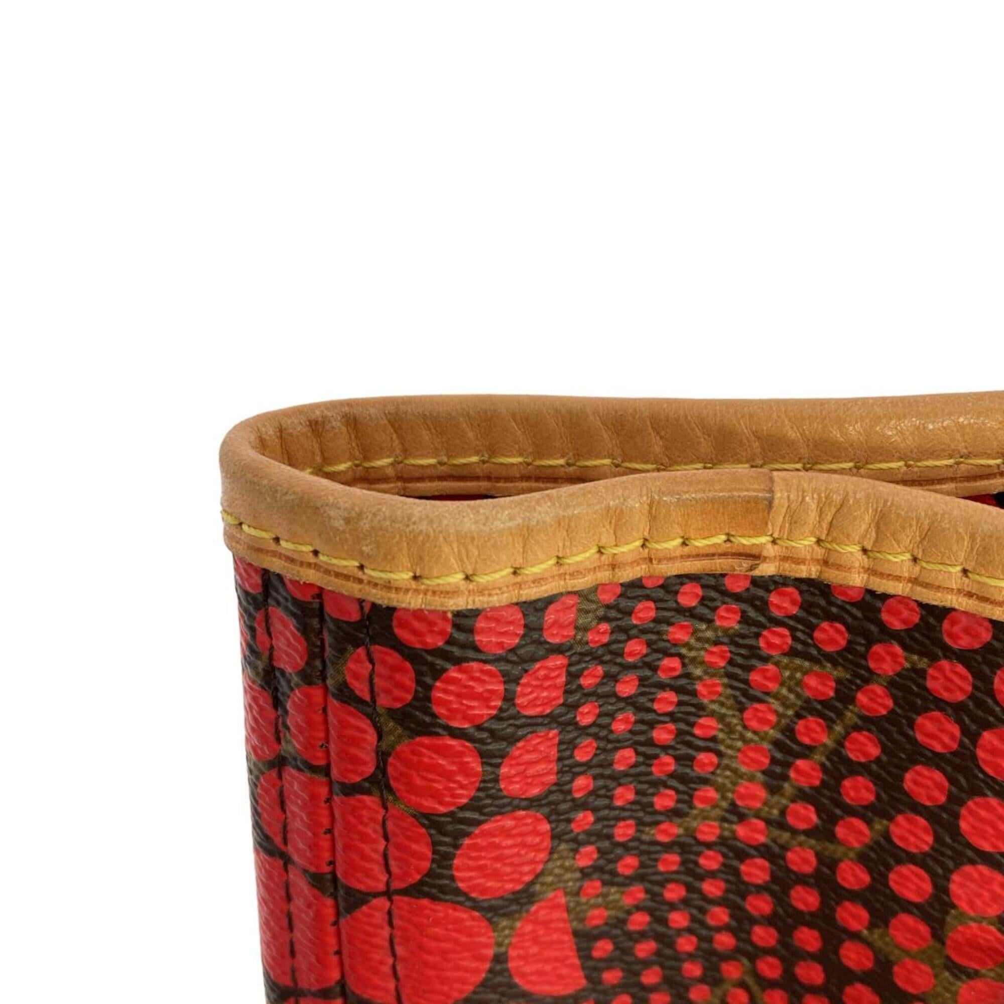 Louis Vuitton Yayoi Kusama Marron Rouge Coated Canvas Handbag (Pre-Owned)