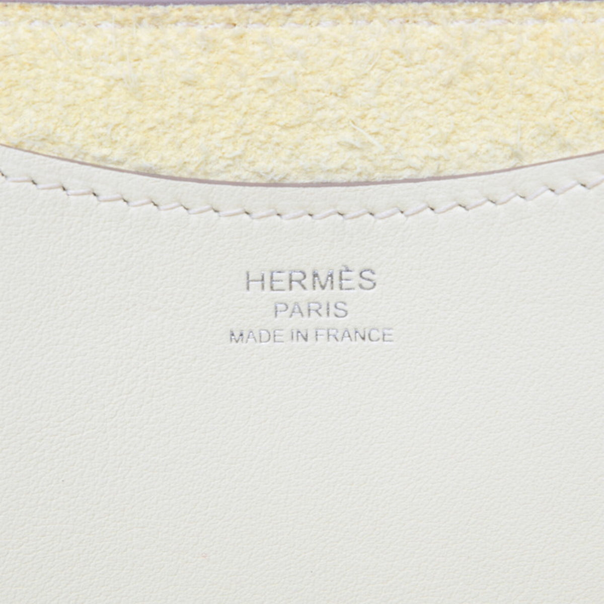 Hermes Silver Taurillon Clemence Leather Swift Leather Handbag (Pre-Owned)