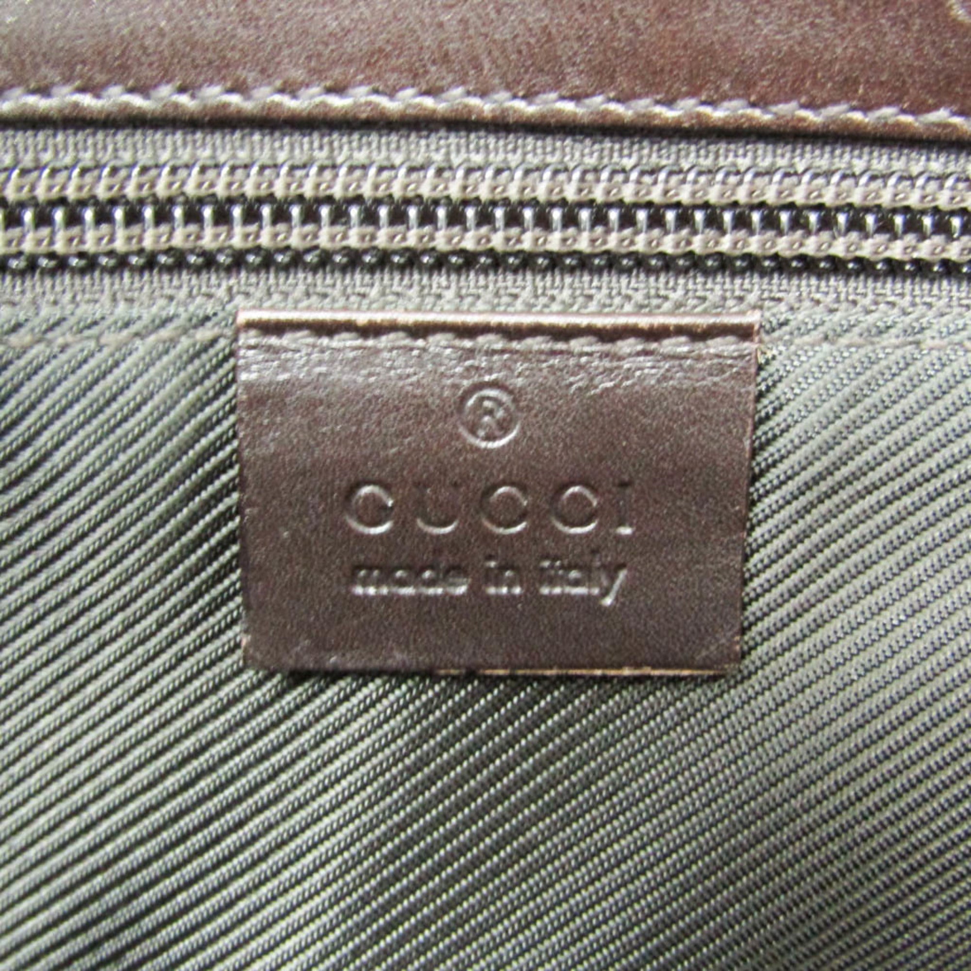 Gucci Beige Brown Gg Supreme Shoulder Bag (Pre-Owned)