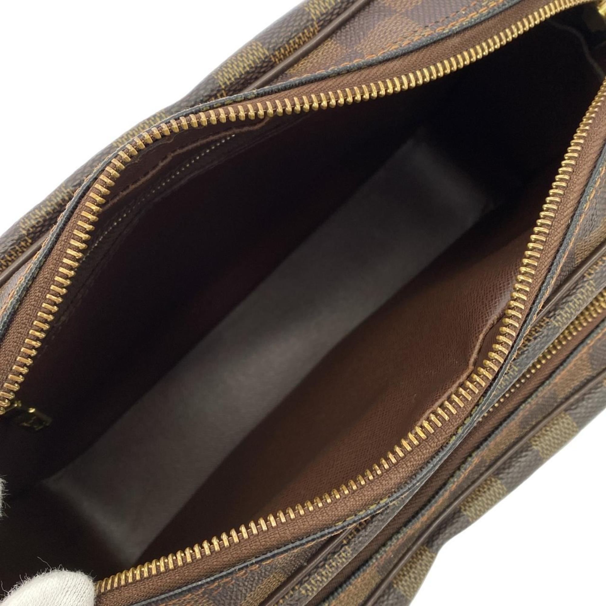Louis Vuitton Brown Coated Canvas Shoulder Bag (Pre-Owned)