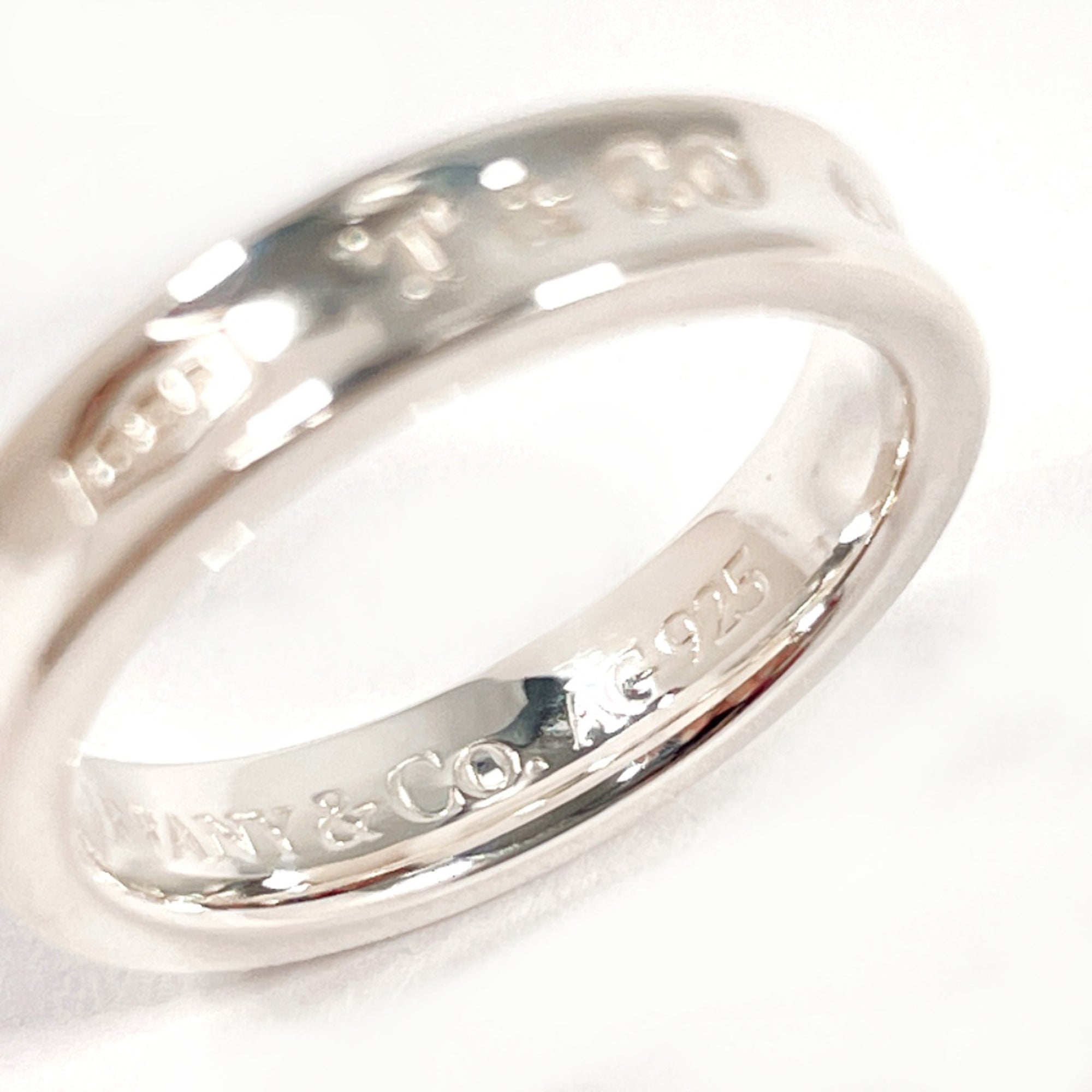 Tiffany Silver Silver 925 Band Ring (Pre-Owned)