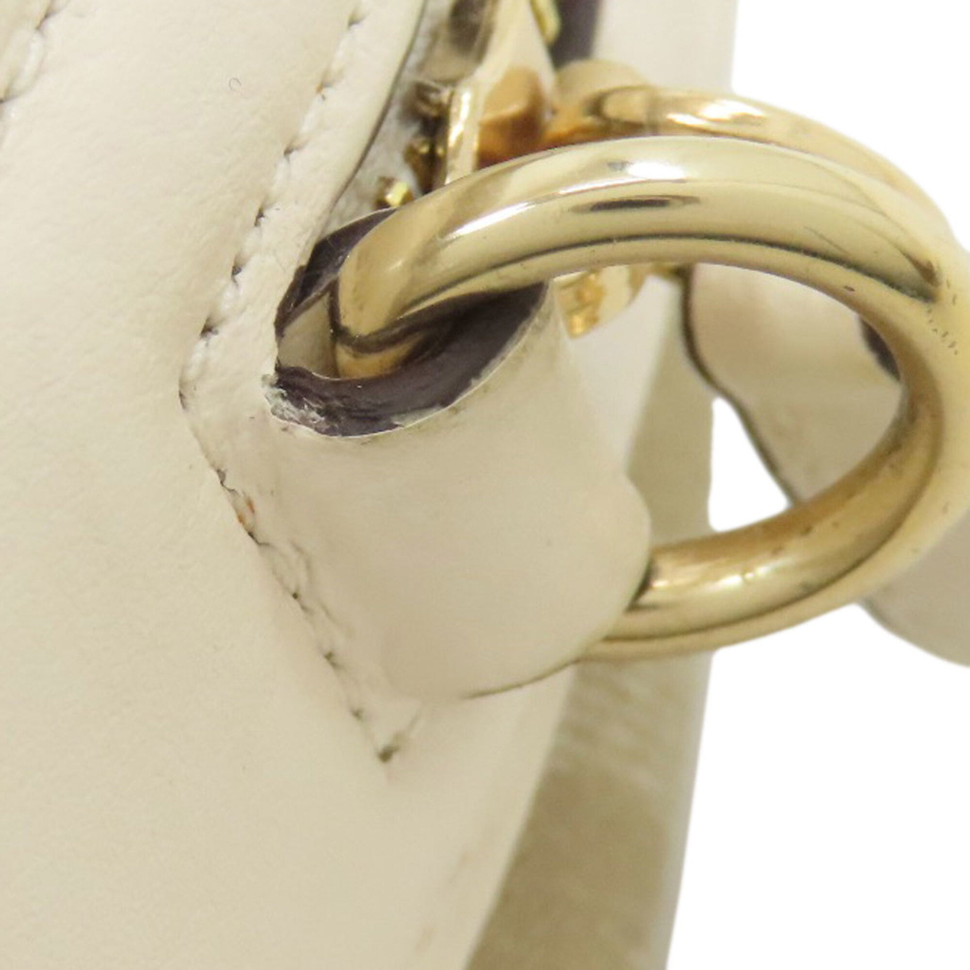 Coach Beige White Pvc Handbag (Pre-Owned)