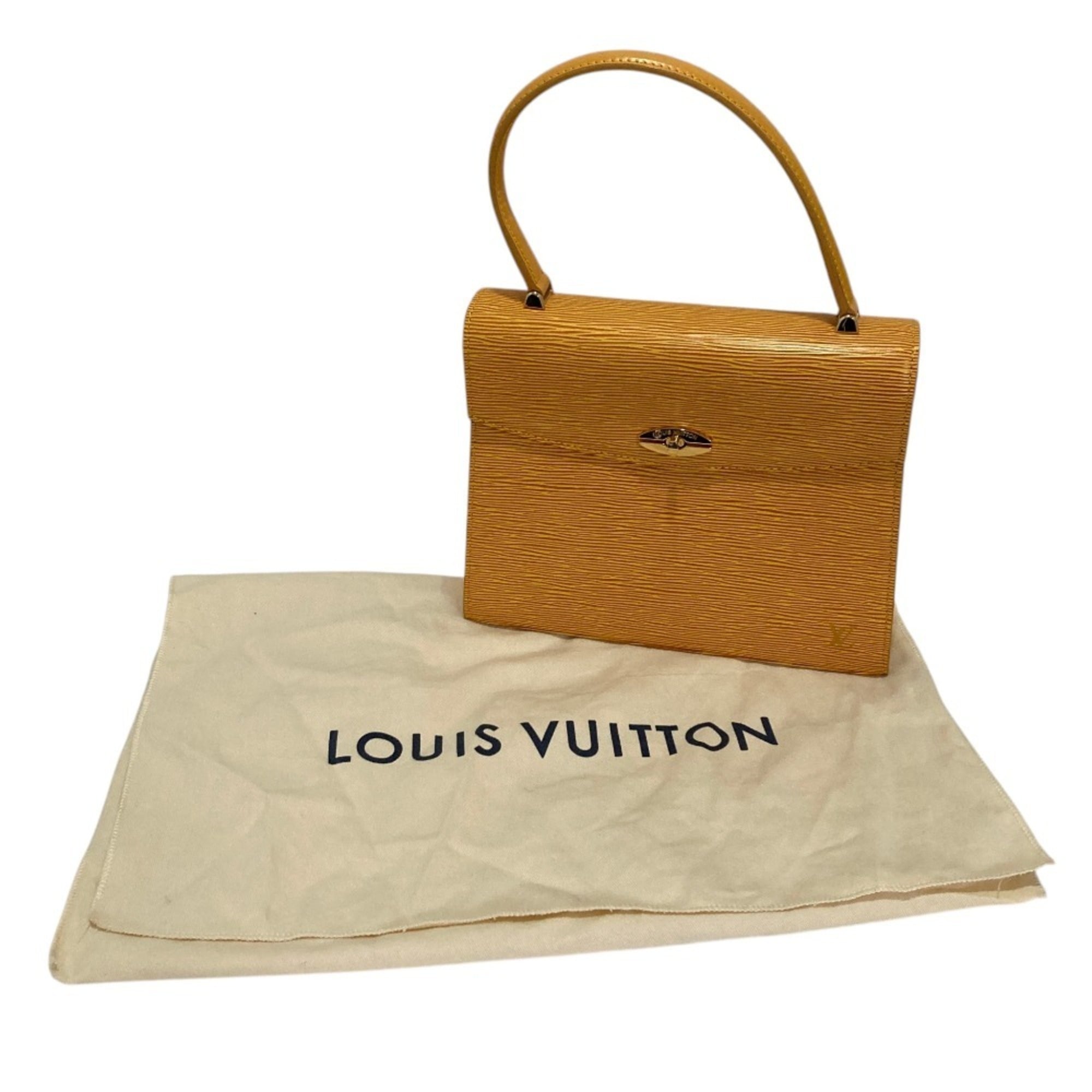Louis Vuitton Jaune Yellow Epi Leather Handbag (Pre-Owned)