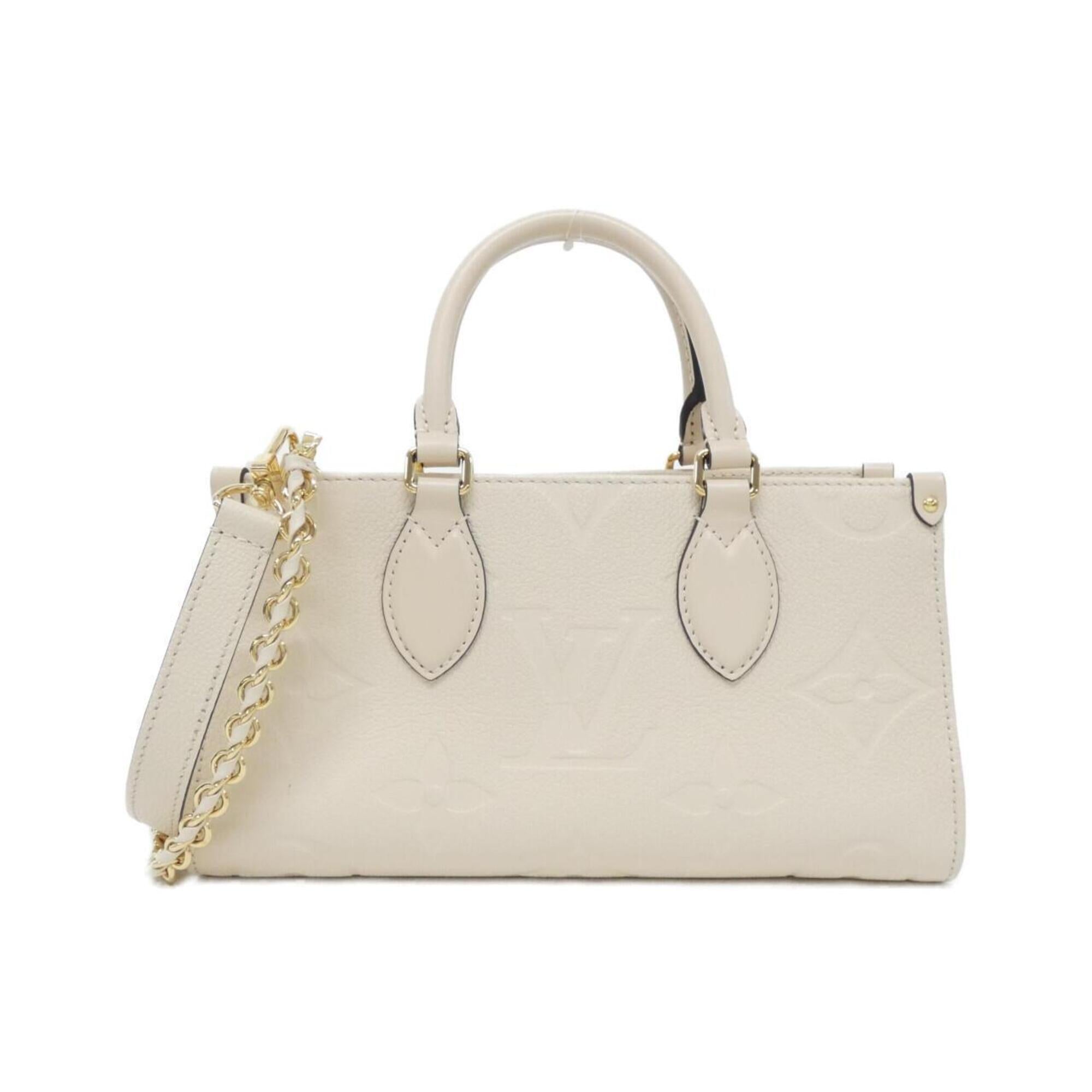Louis Vuitton Cream Leather Handbag (Pre-Owned)