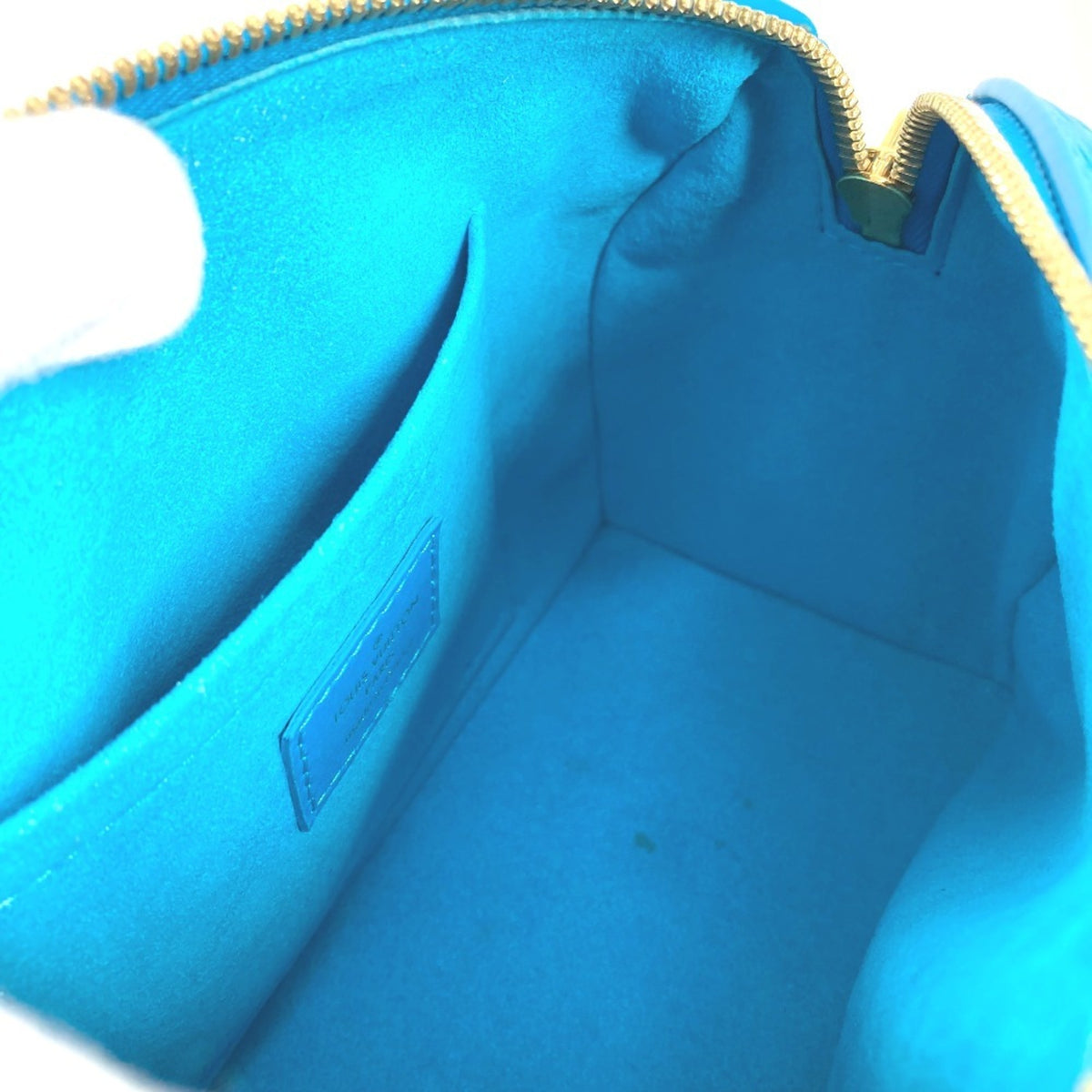 Louis Vuitton Blue Leather Handbag Shoulder Bag (Pre-Owned)