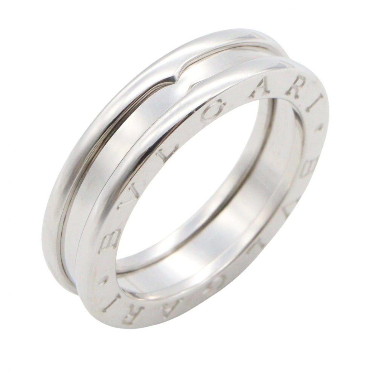Bvlgari Silver White Gold (18K) Band Ring (Pre-Owned)