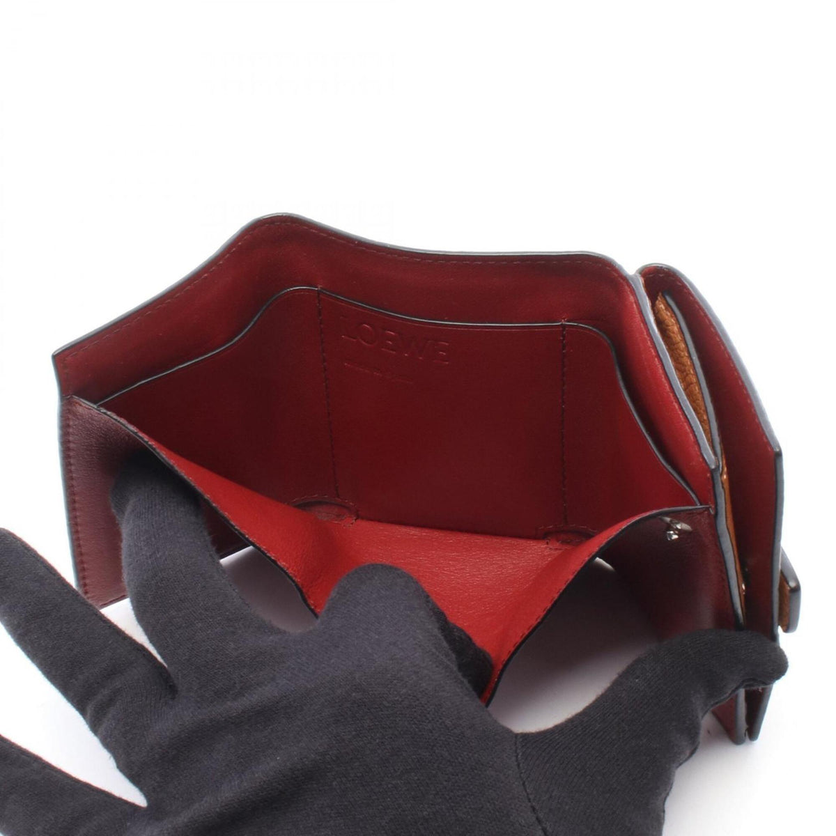 Loewe Brown Leather Wallet (Tri-Fold) (Pre-Owned)