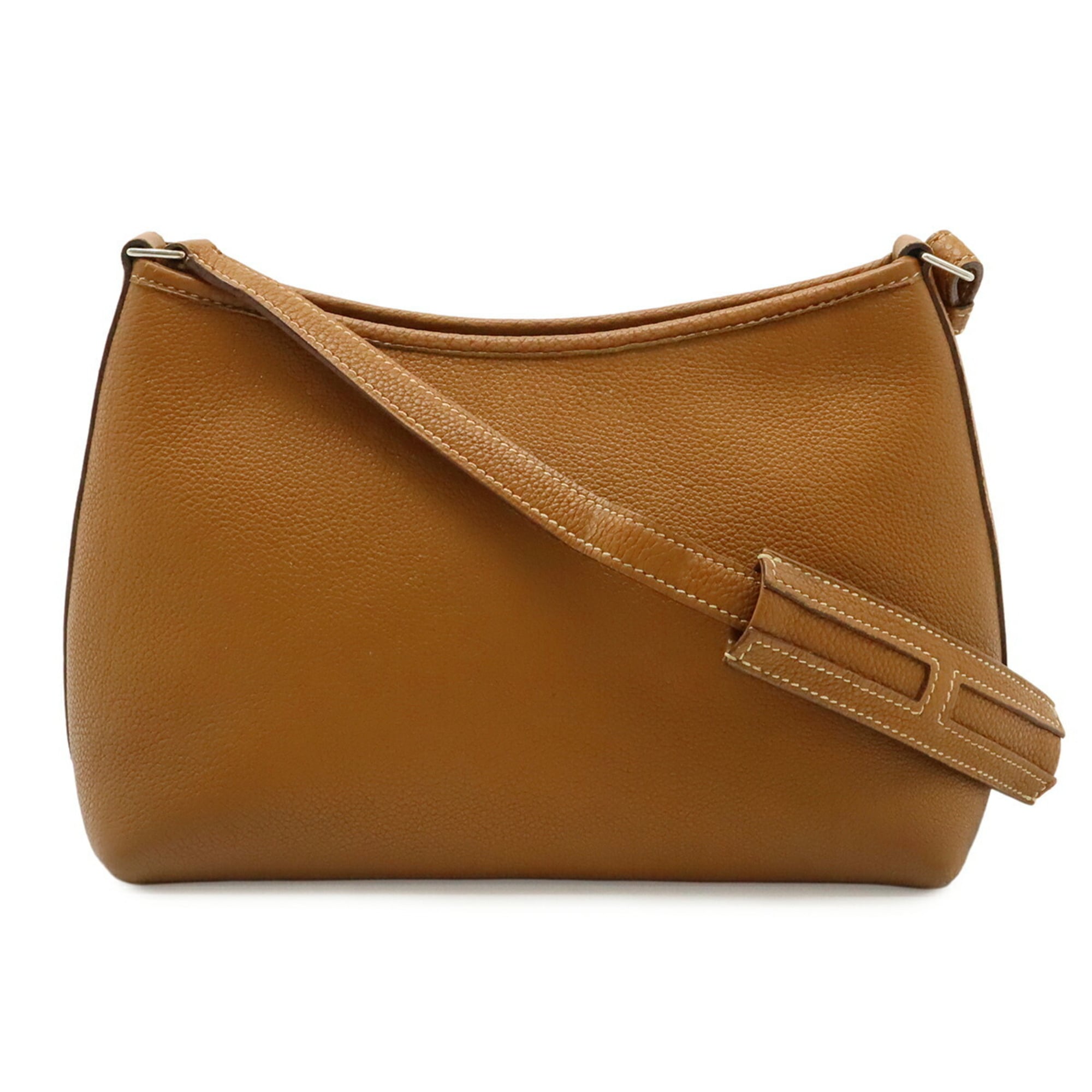 Hermes Berlingo Brown Epsom Leather Shoulder Bag (Pre-Owned)