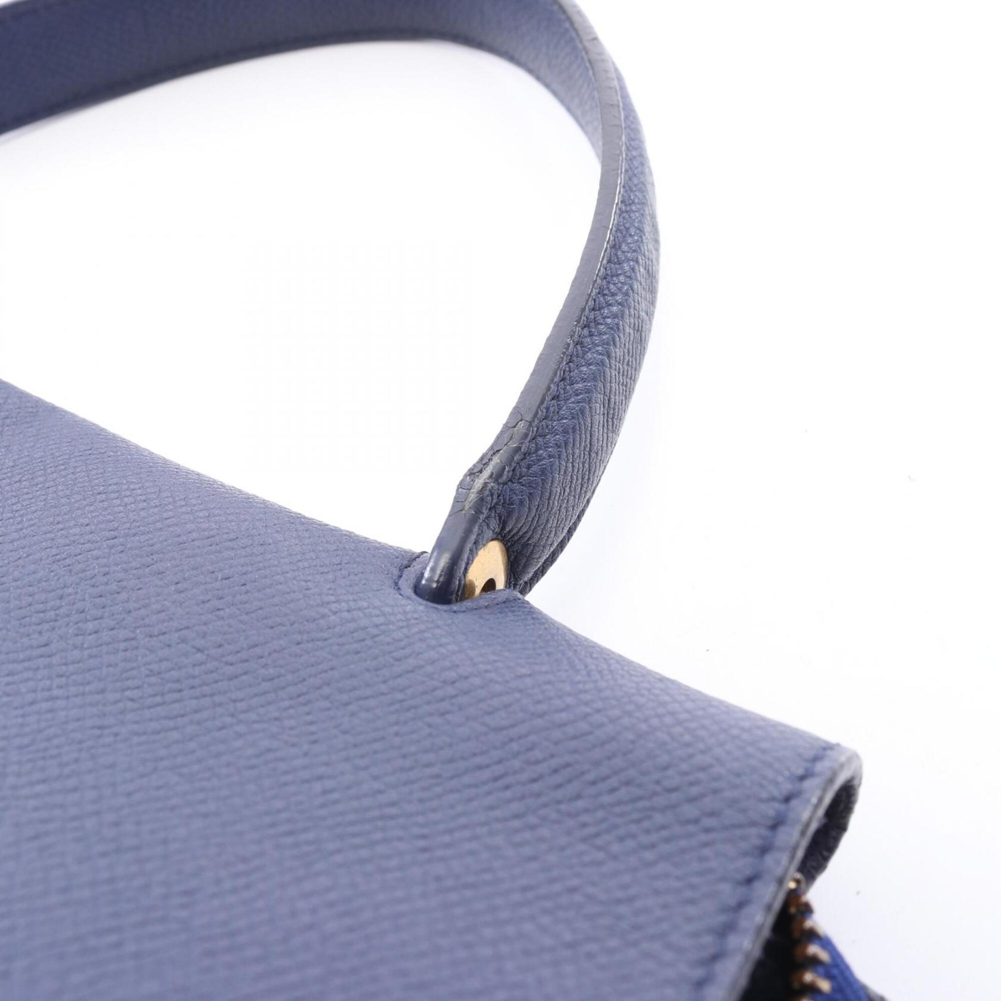 Celine Blue Leather Handbag (Pre-Owned)