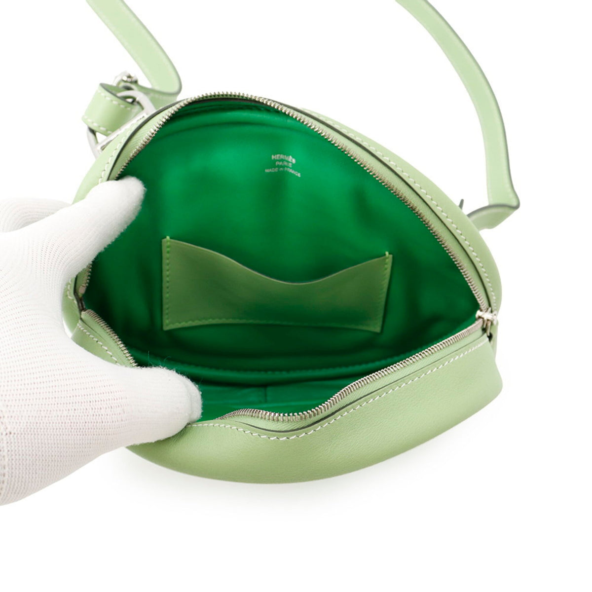 Hermes Bambou Vert Swift Leather Fanny Pack Handbag (Pre-Owned)