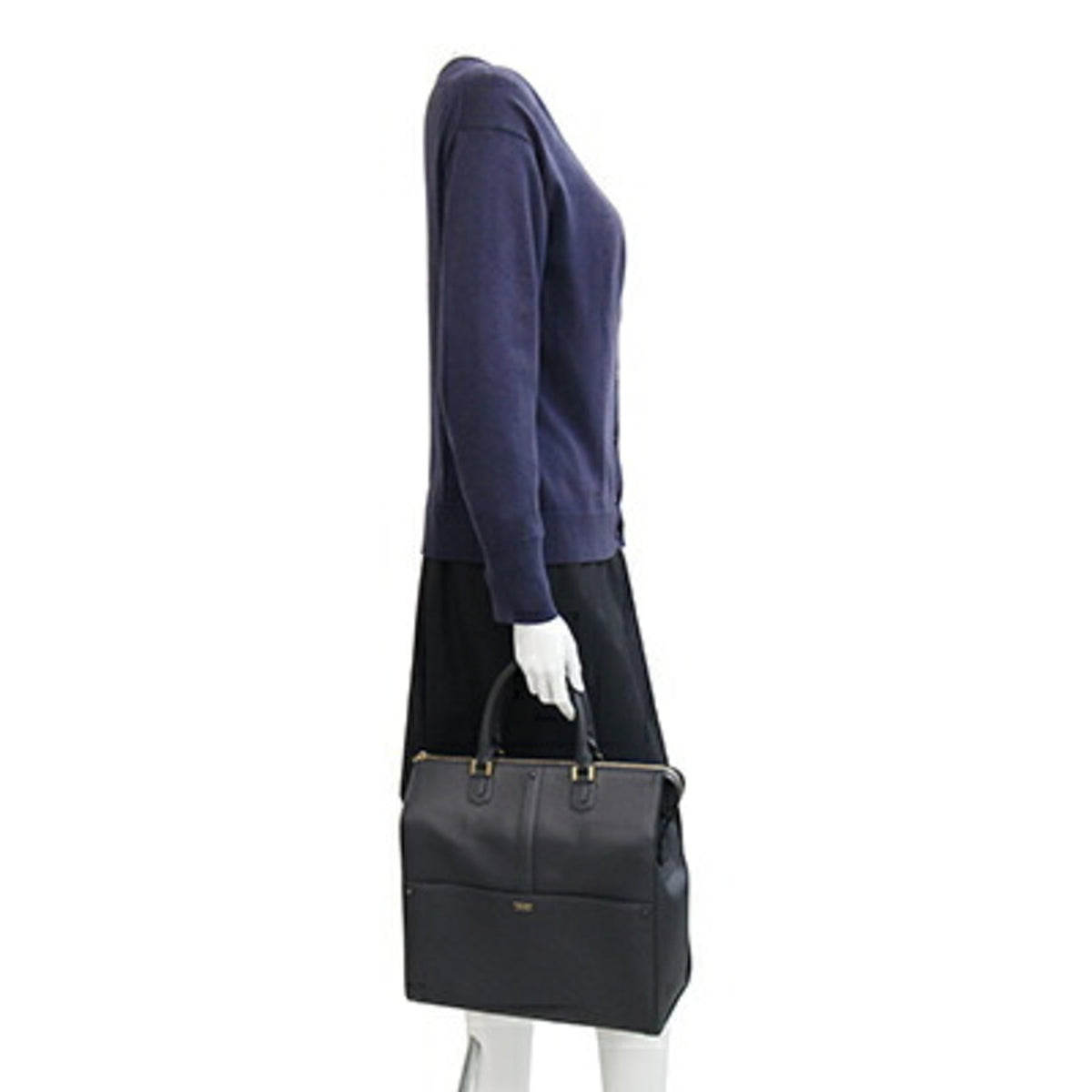 Giorgio Armani Black Leather Handbag (Pre-Owned)
